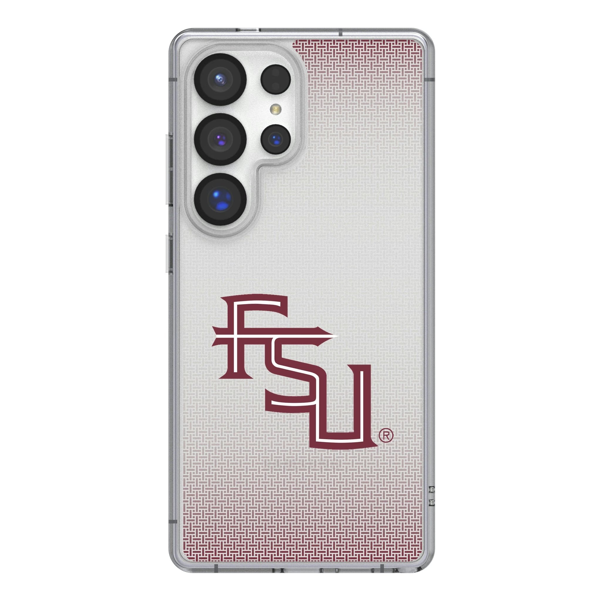 Florida State University Seminoles Athletic Wordmark Linen Galaxy Clear Phone Case for Samsung Galaxy