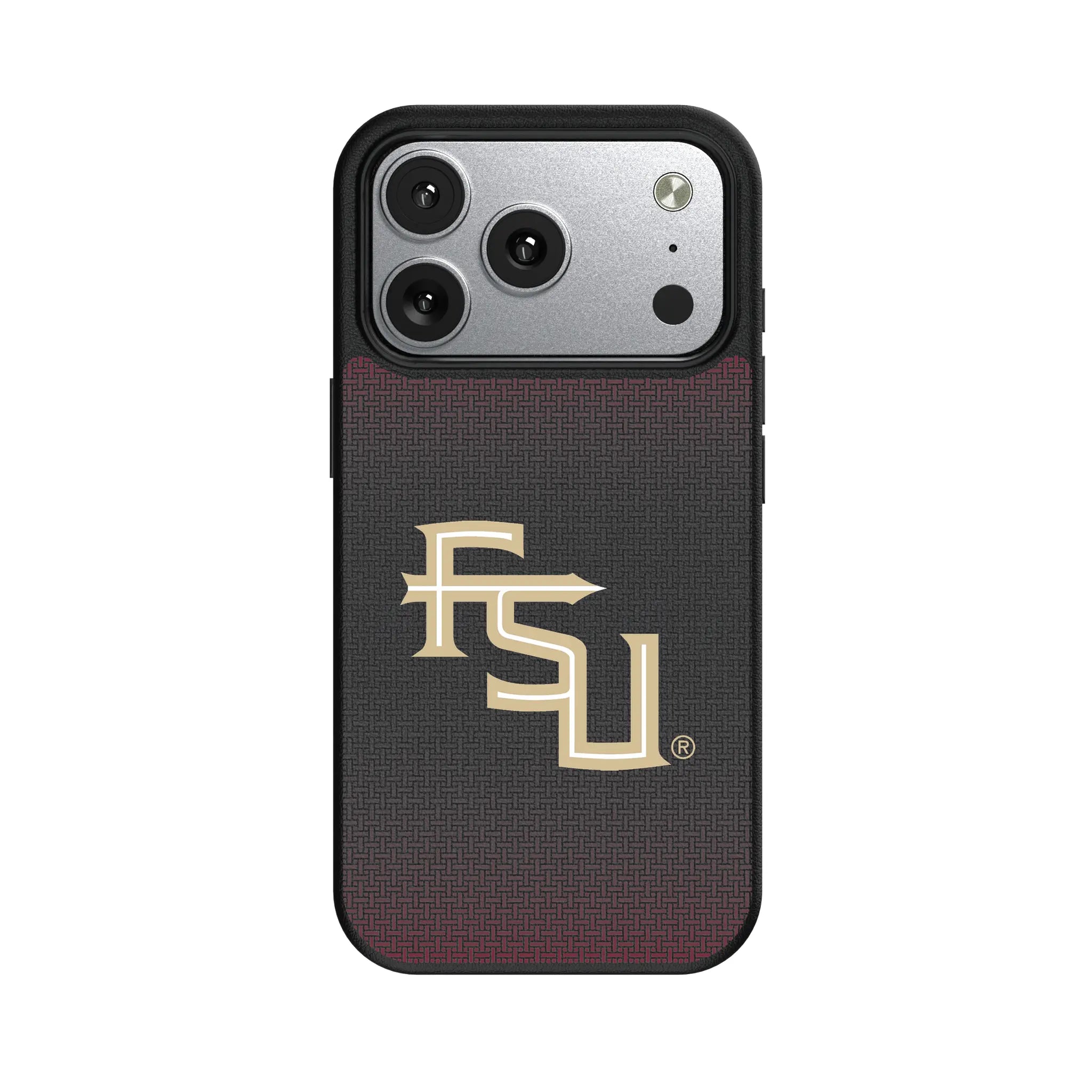 Florida State University Seminoles Athletic Wordmark Linen iPhone MagSafe Compatible Phone Case for Apple iPhone#Device_iPhone 17 Pro