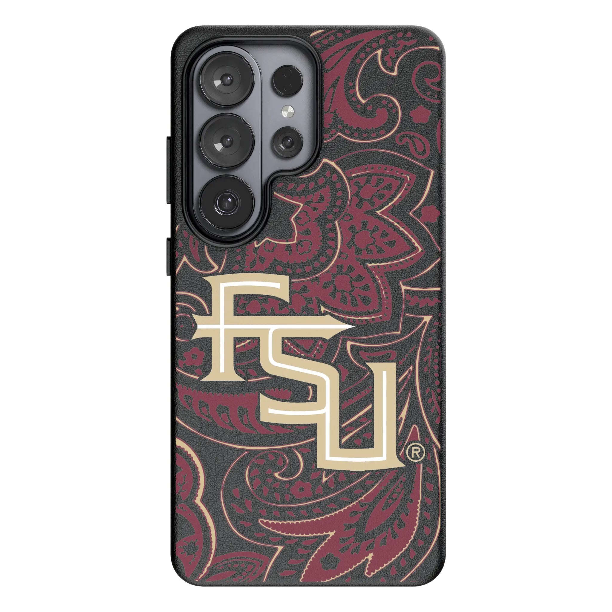 Florida State University Seminoles Athletic Wordmark Paisley Galaxy MagSafe Compatible Phone Case for Samsung Galaxy#Device_Galaxy S26 Ultra