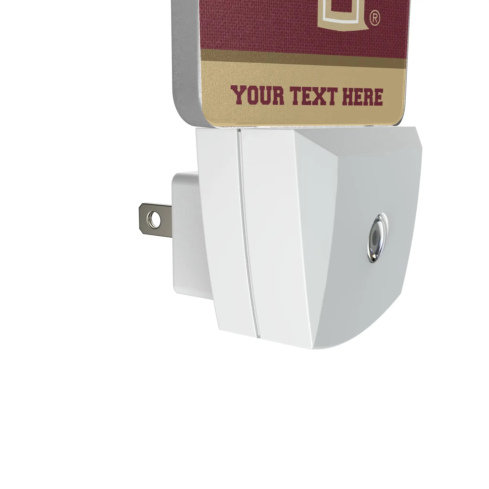 Florida State University Seminoles Athletic Wordmark Personalized Endzone Solid Night Light 2-Pack - Detail