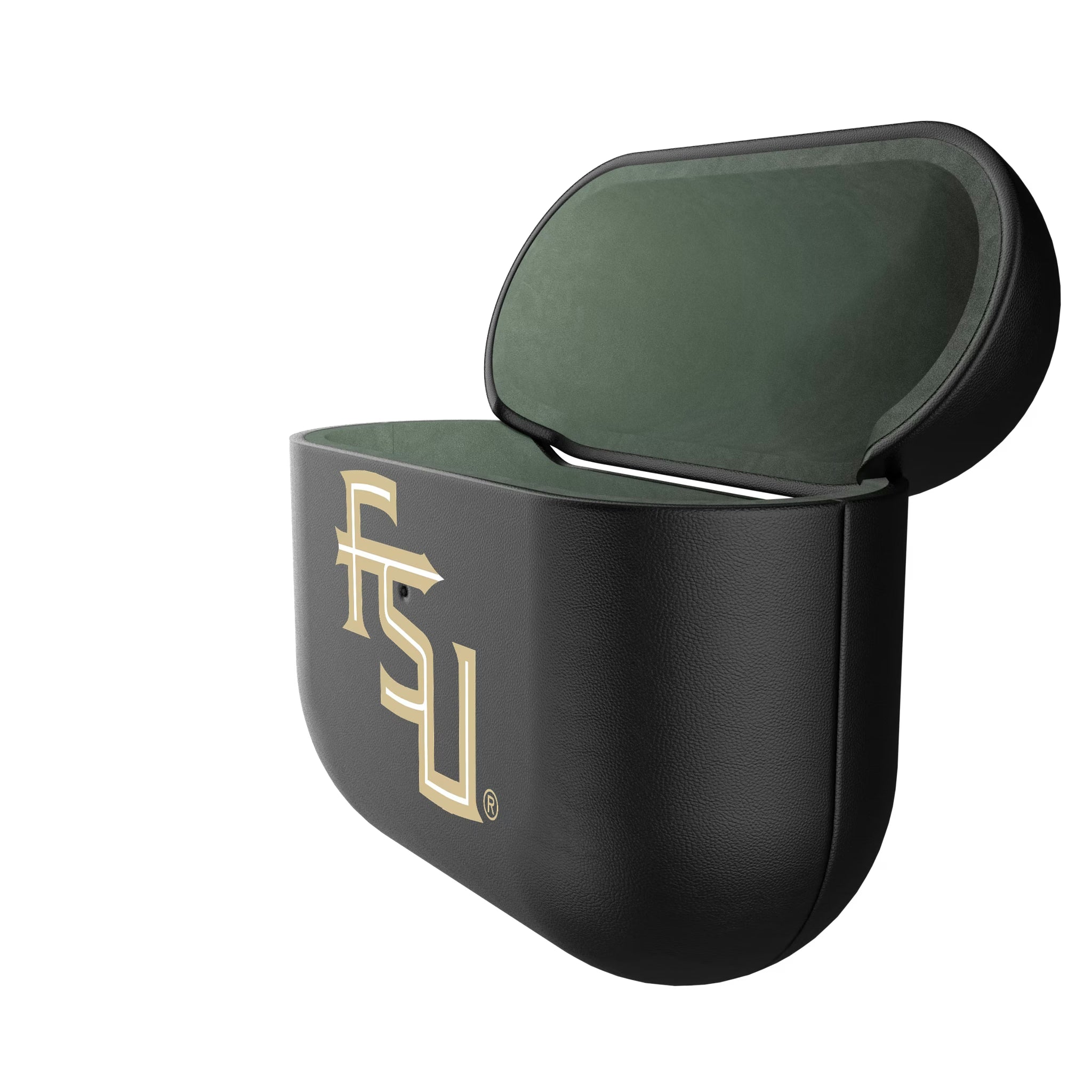 Florida State University Seminoles Athletic Wordmark Personalized Insignia AirPods AirPod Case Cover - Isometric View#Device_AirPods 3rd Gen