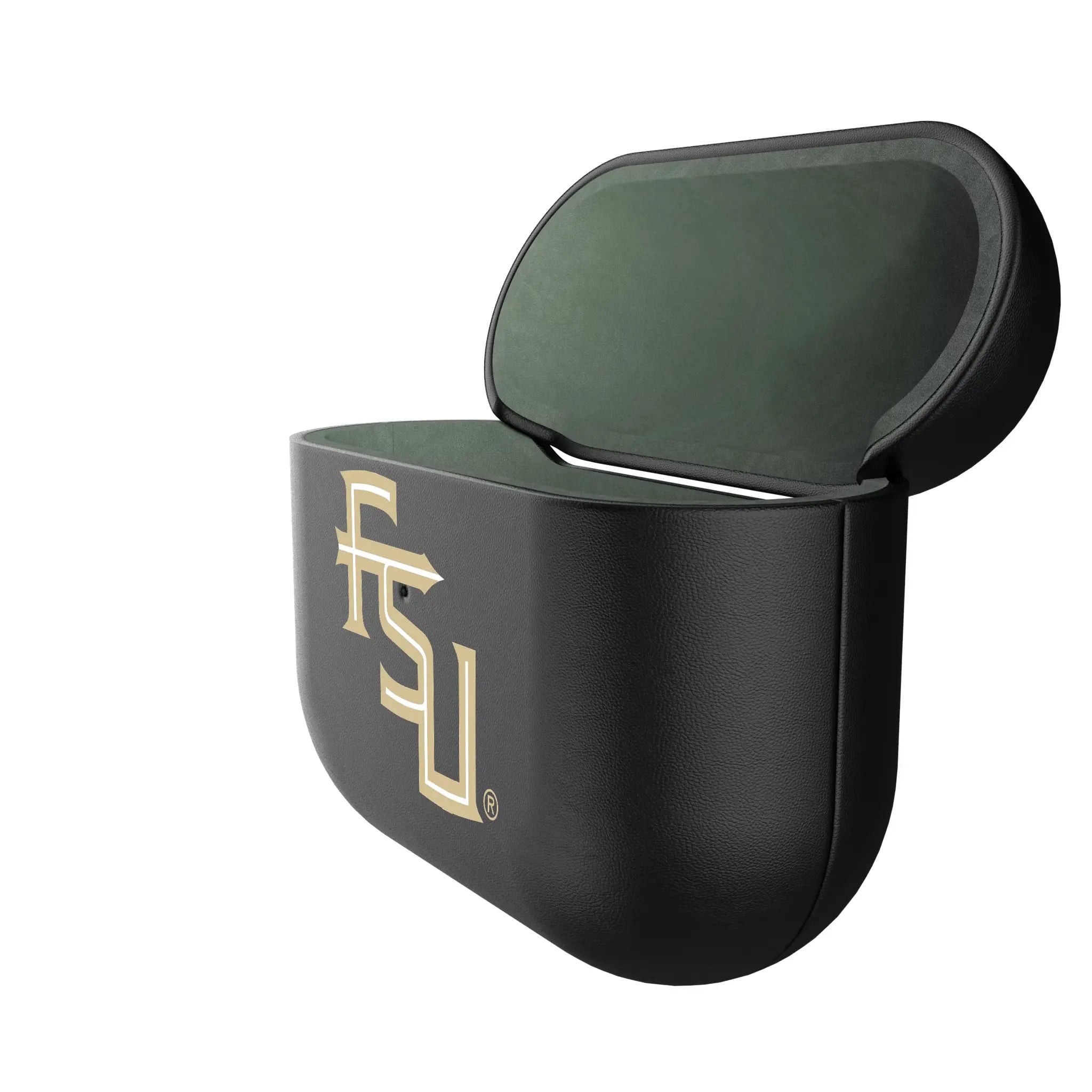Florida State University Seminoles Athletic Wordmark Personalized Insignia AirPods AirPod Case Cover - Isometric View#Device_AirPods 3rd Gen