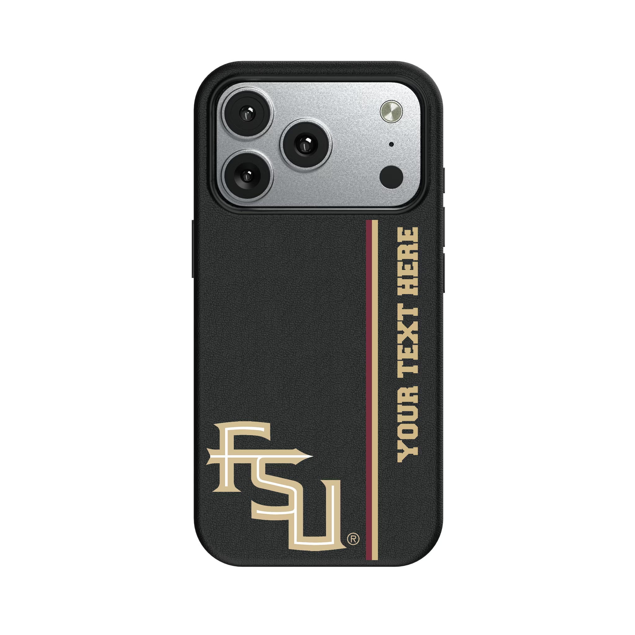 Florida State University Seminoles Athletic Wordmark Personalized Sidebard iPhone MagSafe Compatible Phone Case for Apple iPhone#Device_iPhone 17 Pro