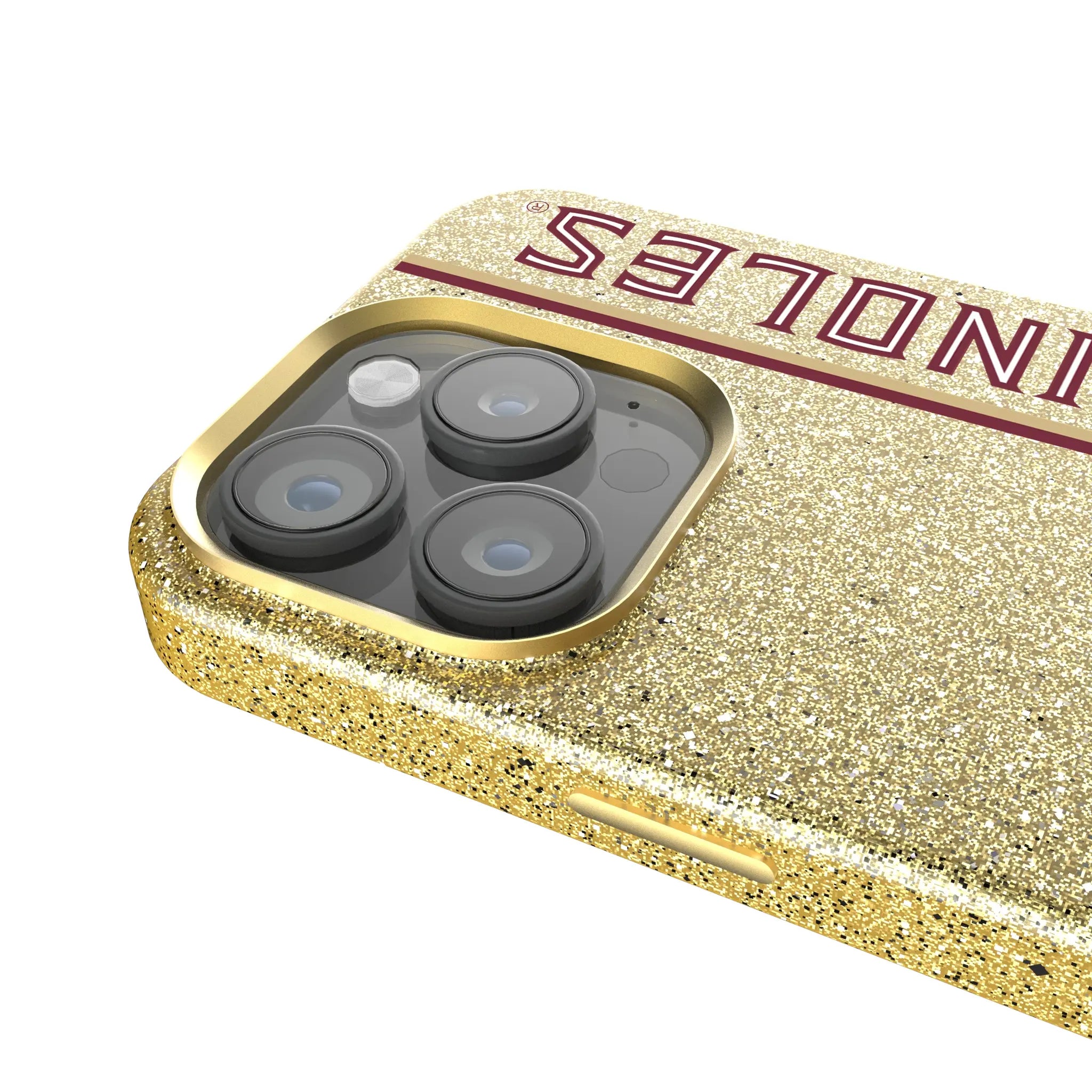 Florida State University Seminoles Athletic Wordmark Sidebar iPhone Bling Phone Case for Apple iPhone - Detail