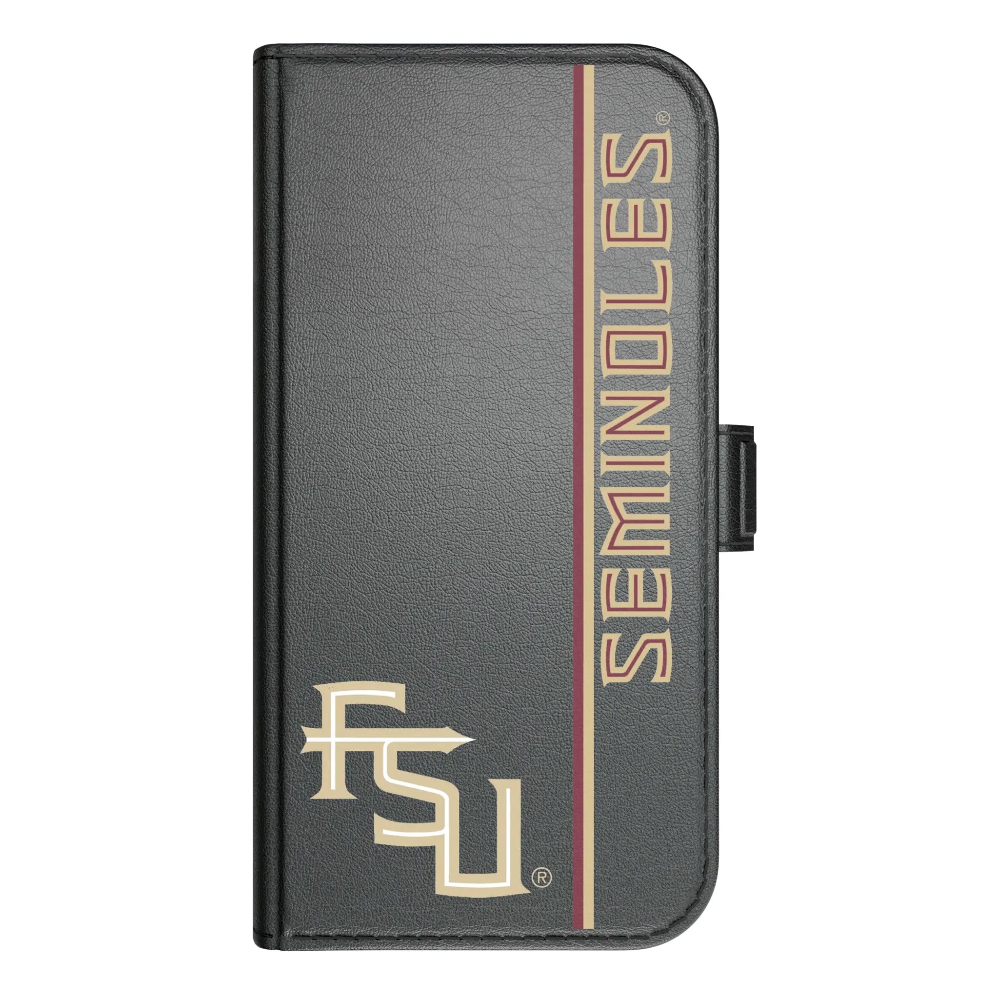 Florida State University Seminoles Athletic Wordmark Sidebar iPhone Folio Phone Case for Apple iPhone#Device_iPhone 17