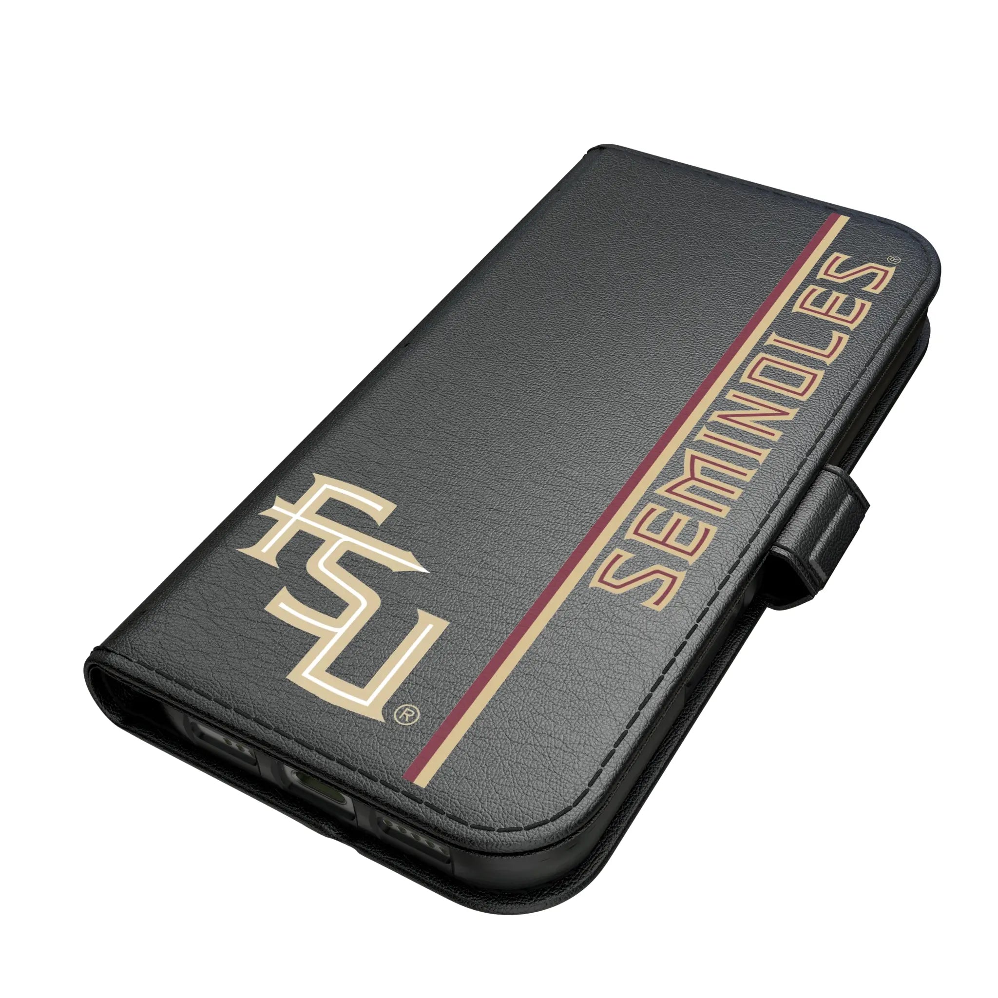 Florida State University Seminoles Athletic Wordmark Sidebar iPhone Folio Phone Case for Apple iPhone#Device_iPhone 17 Pro