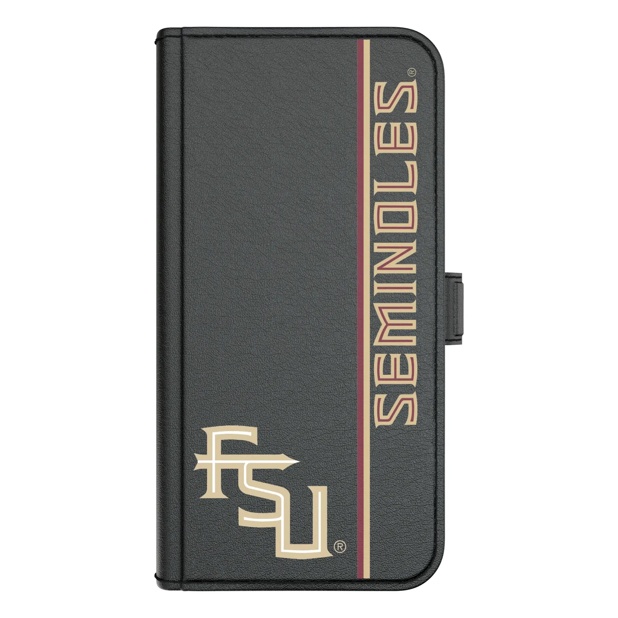 Florida State University Seminoles Athletic Wordmark Sidebar iPhone Folio Phone Case for Apple iPhone#Device_iPhone 17 Pro Max