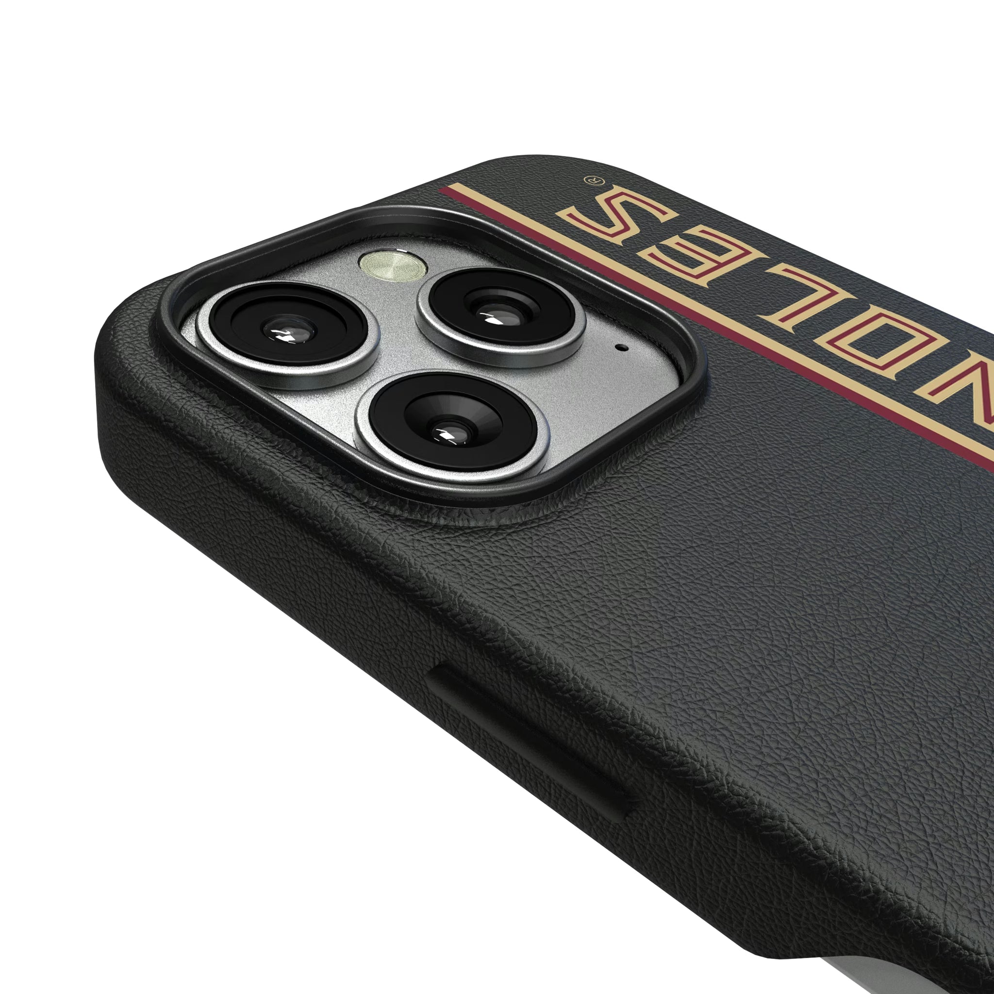 Florida State University Seminoles Athletic Wordmark Sidebar iPhone MagSafe Compatible Phone Case for Apple iPhone - Detail