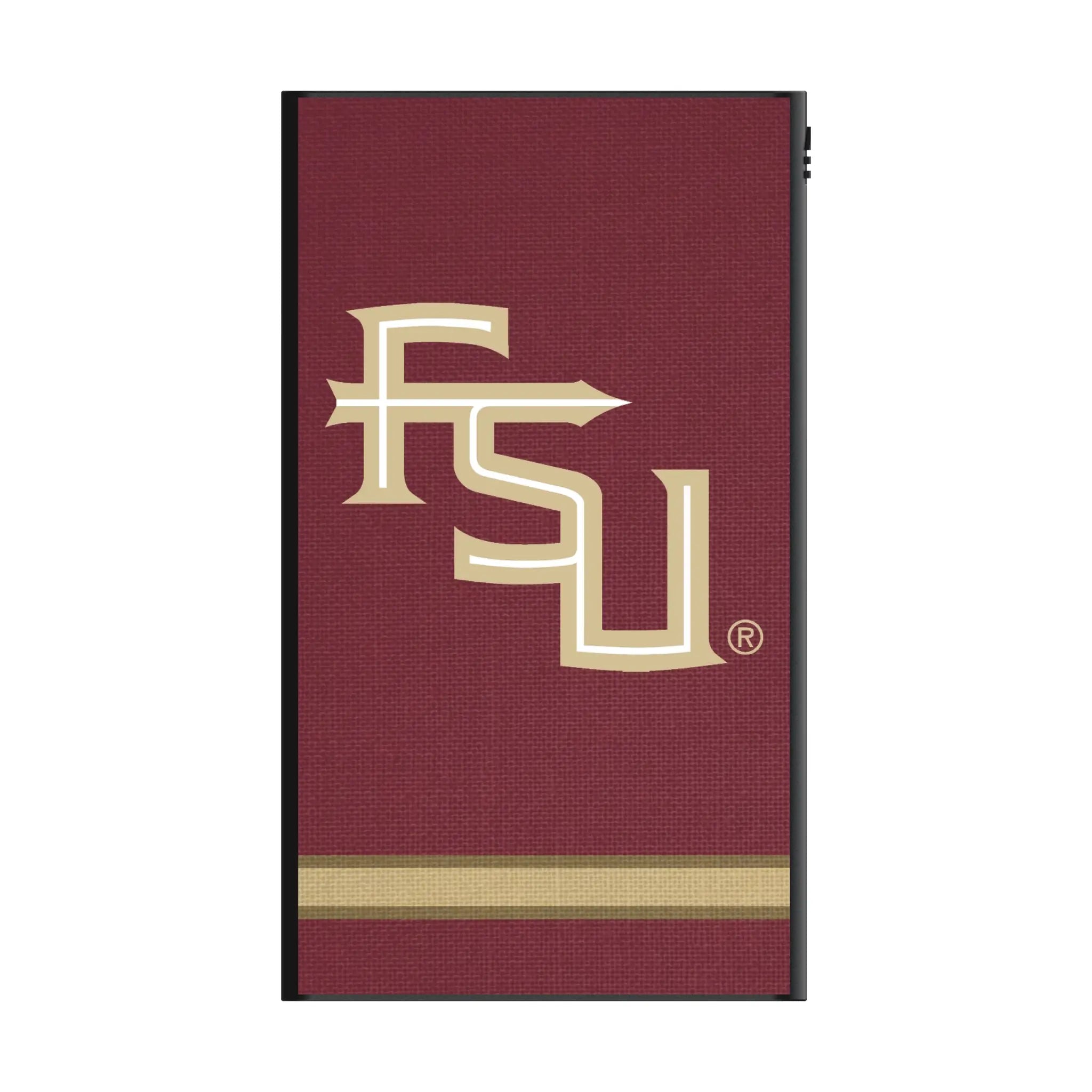 Florida State University Seminoles Athletic Wordmark Stripe 5000mAh Flat Power Bank