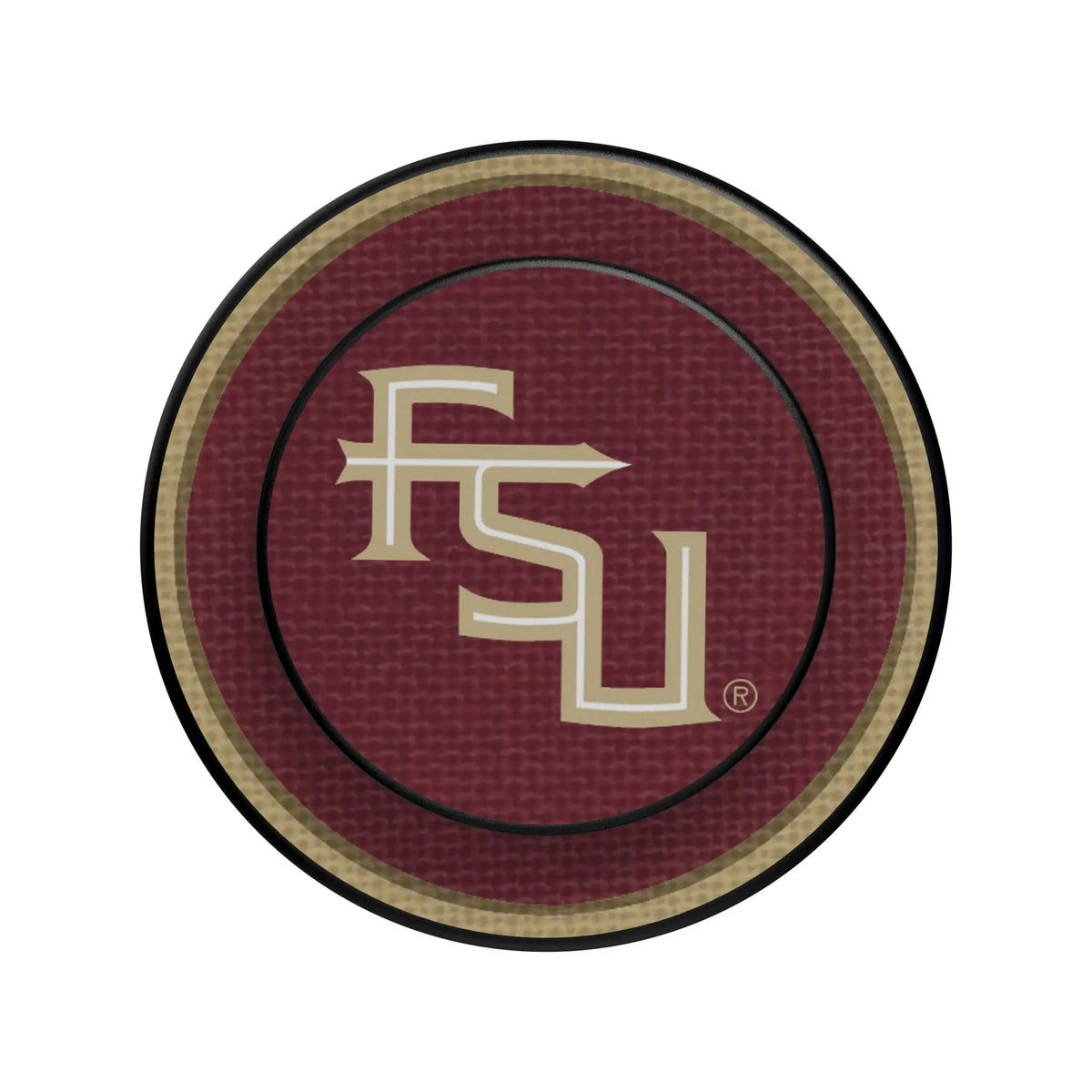 Florida State University Seminoles Athletic Wordmark Stripe Popsockets Round Magnetic