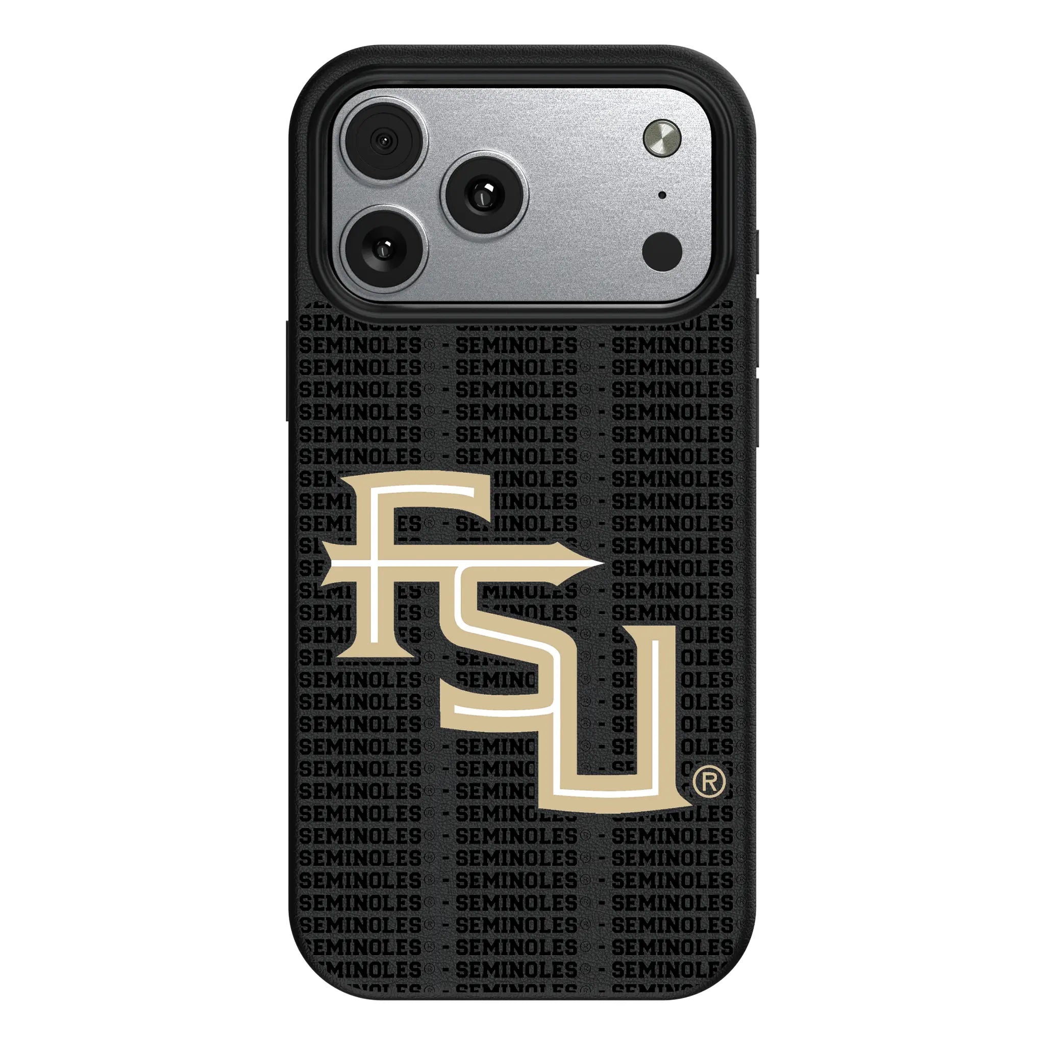 Florida State University Seminoles Athletic Wordmark Text Backdrop iPhone MagSafe Compatible Phone Case for Apple iPhone#Device_iPhone 17 Pro Max