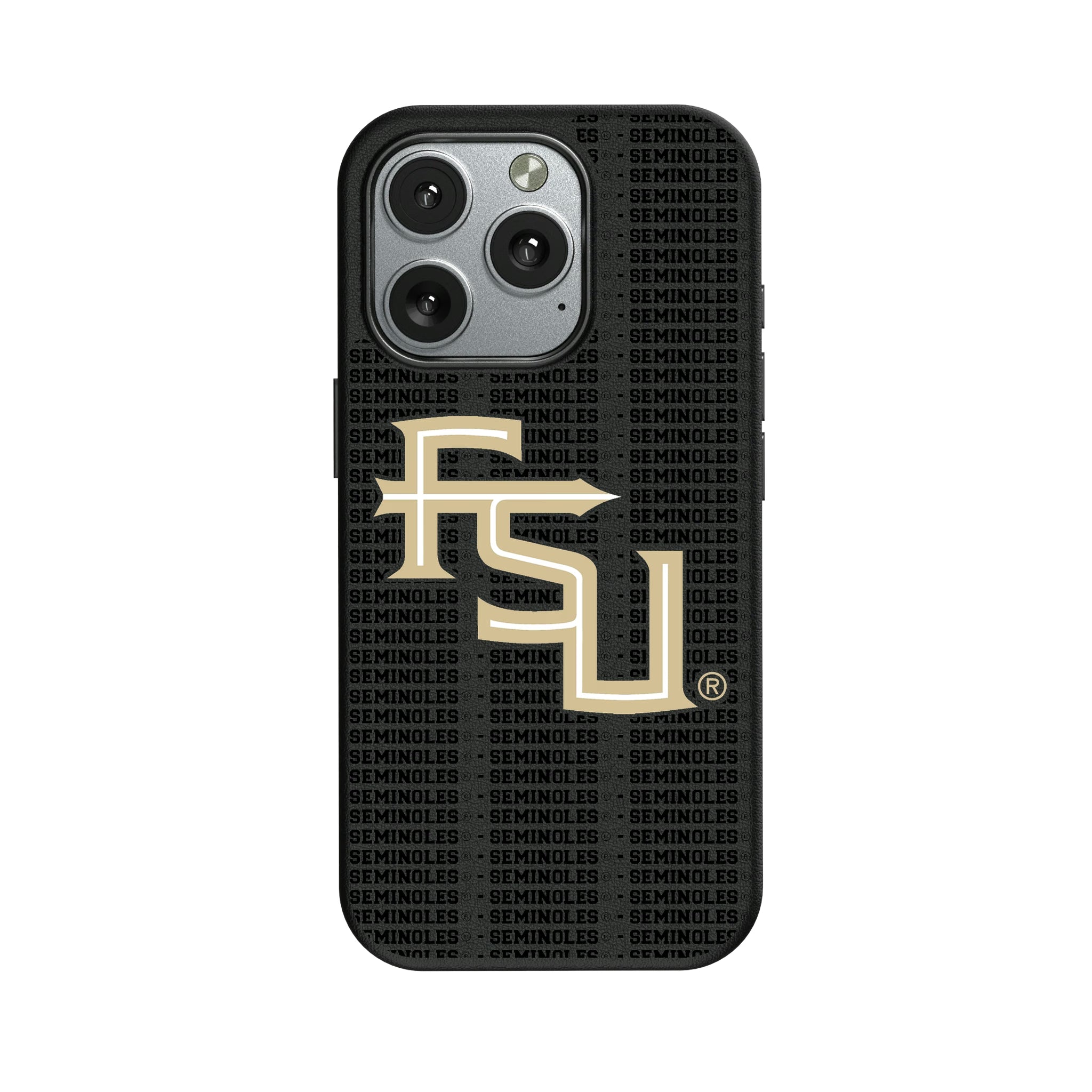 Florida State University Seminoles Athletic Wordmark Text Backdrop iPhone MagSafe Compatible Phone Case for Apple iPhone
