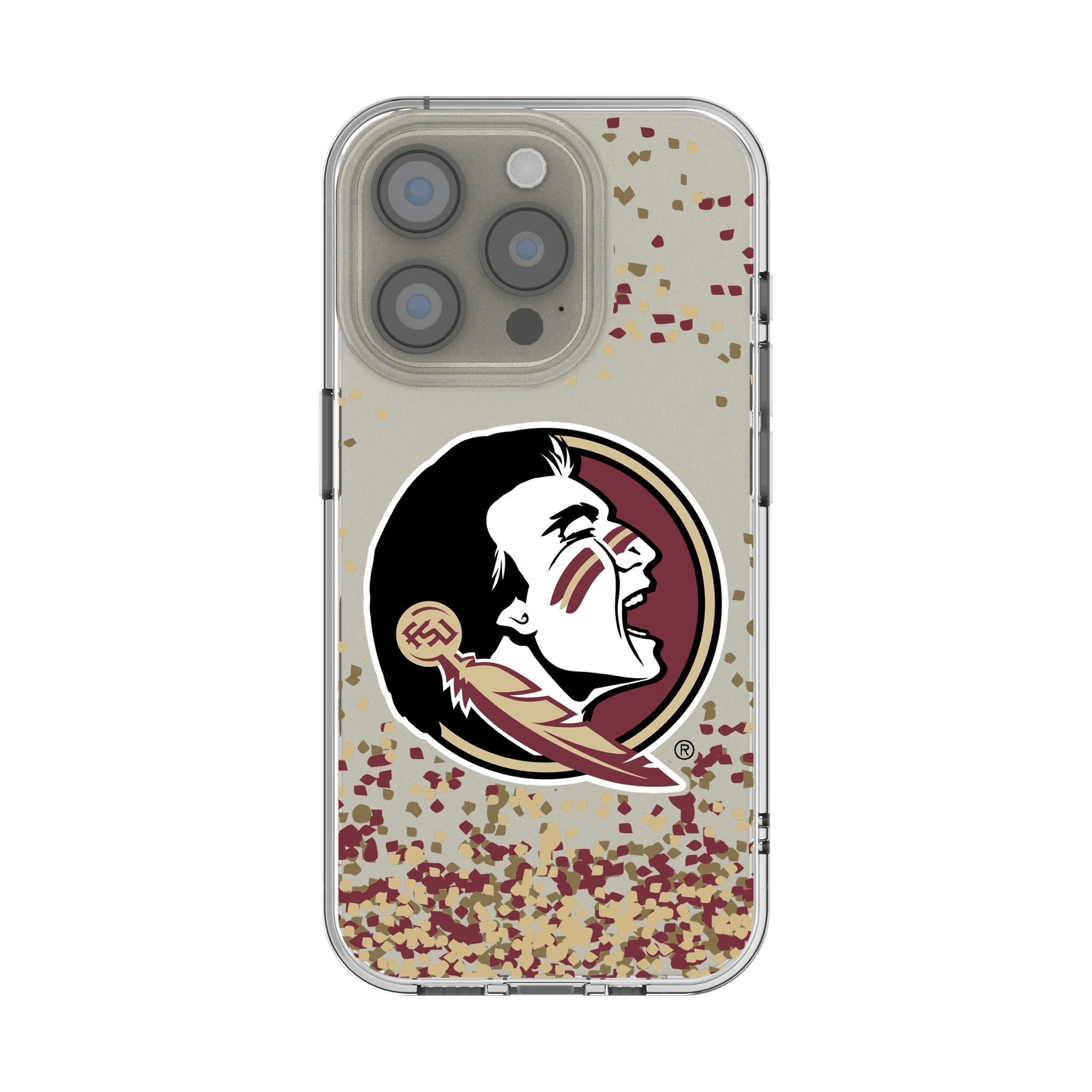 Florida State University Seminoles Confetti iPhone Clear Phone Case for Apple iPhone