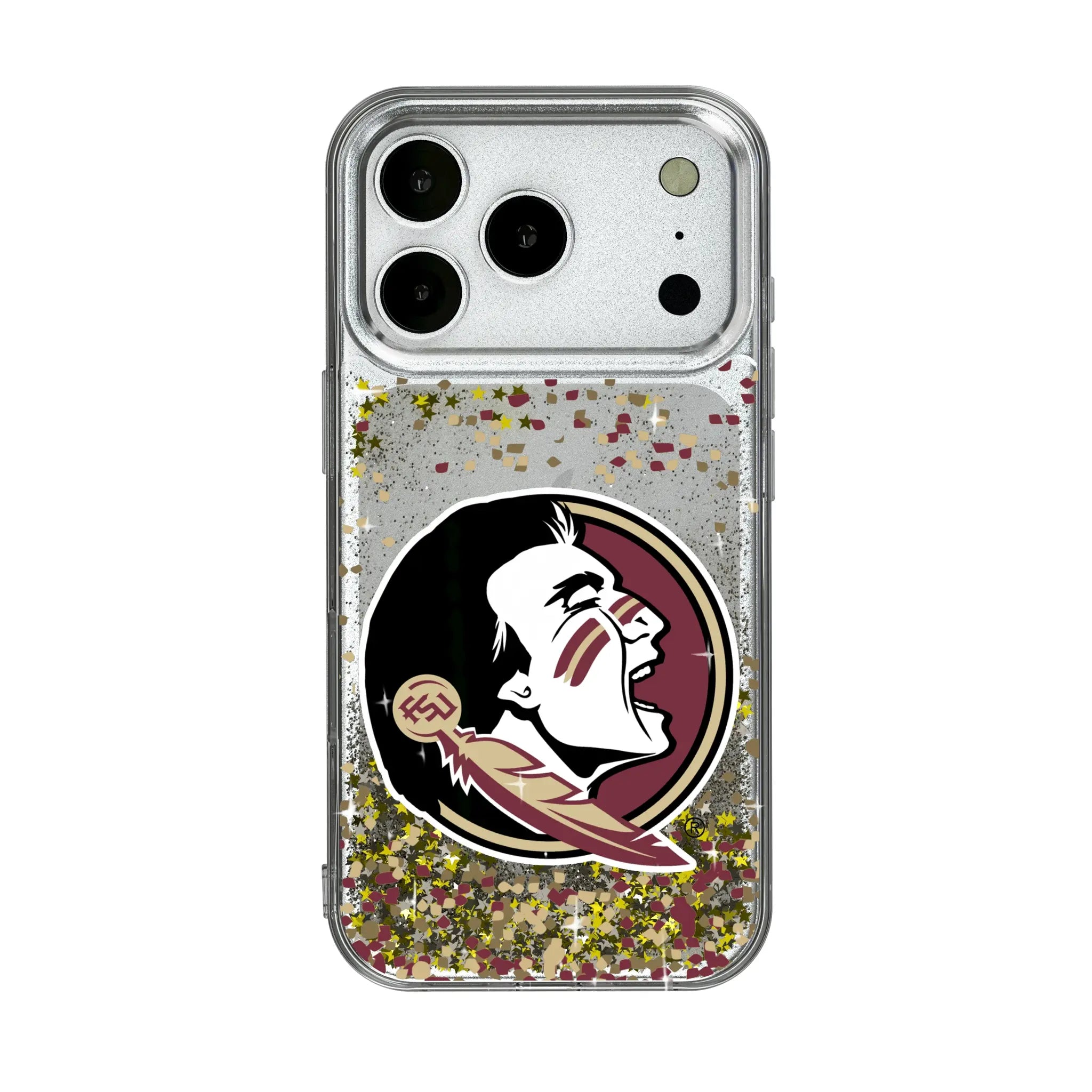 Florida State University Seminoles Confetti iPhone Glitter Phone Case for Apple iPhone