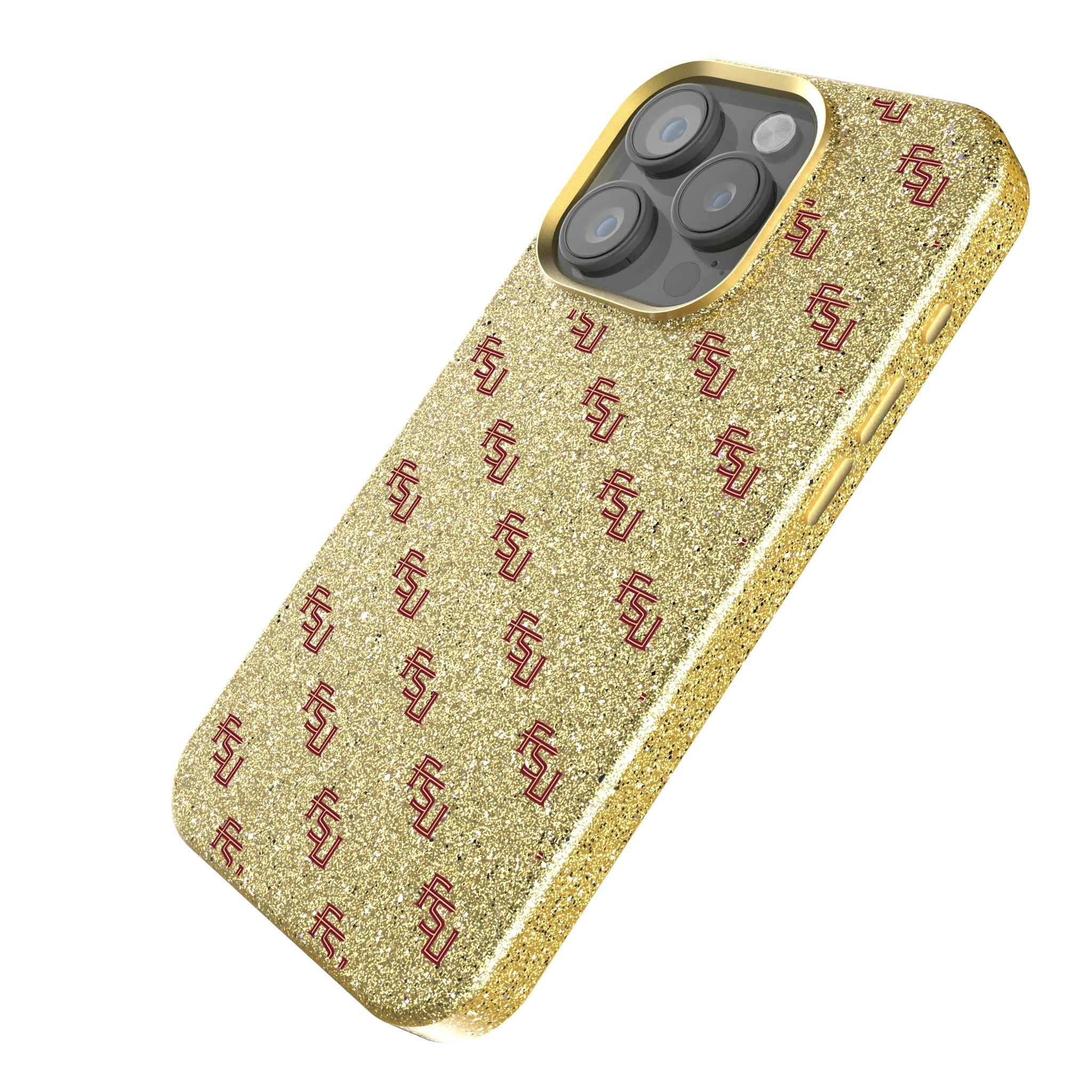 Florida State University Seminoles Fashion Pattern iPhone Bling Phone Case for Apple iPhone - Isometric View