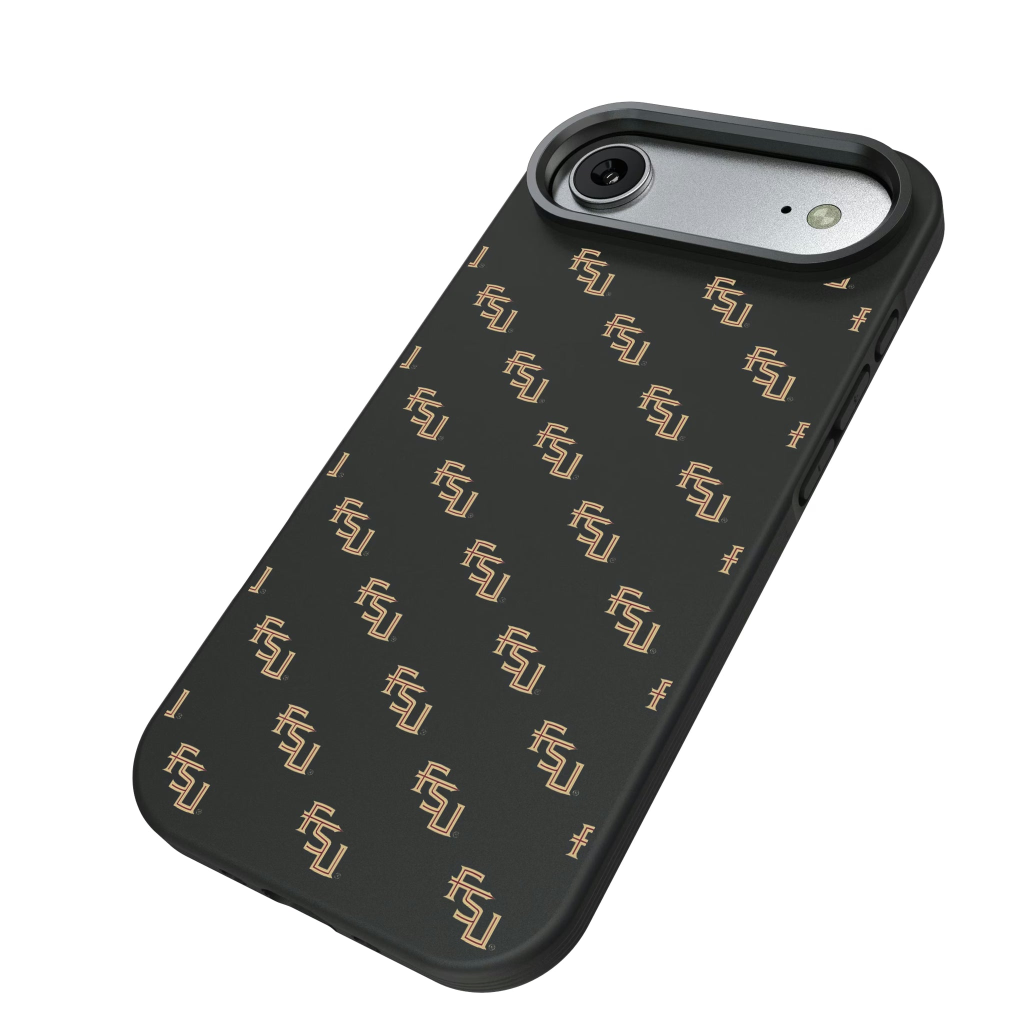 Florida State University Seminoles Fashion Pattern iPhone Bump Phone Case for Apple iPhone - Isometric View#Device_iPhone Air