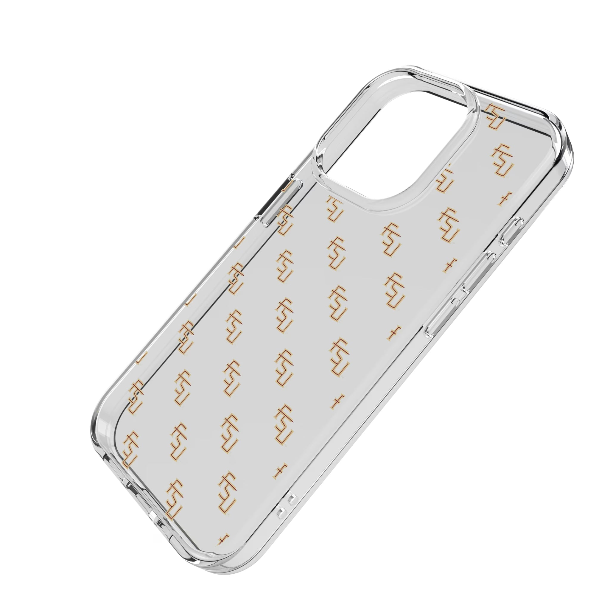 Florida State University Seminoles Fashion Pattern iPhone Clear Phone Case for Apple iPhone - Isometric View
