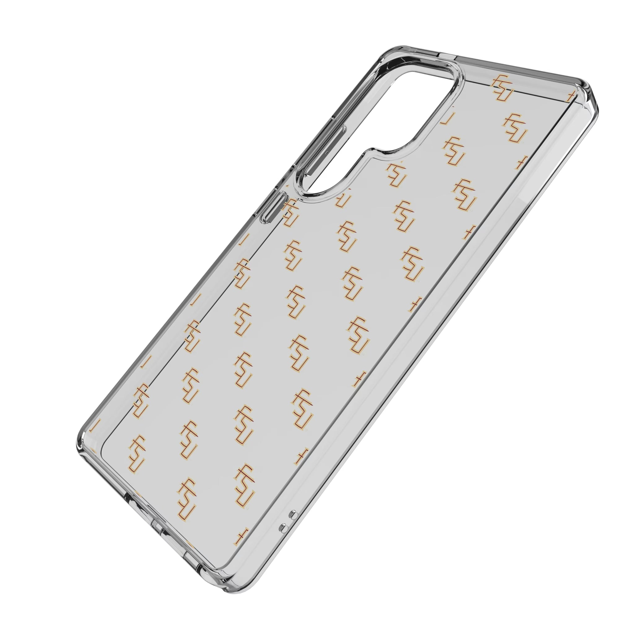 Florida State University Seminoles Fashion Pattern Galaxy Clear Phone Case for Samsung Galaxy - Isometric View
