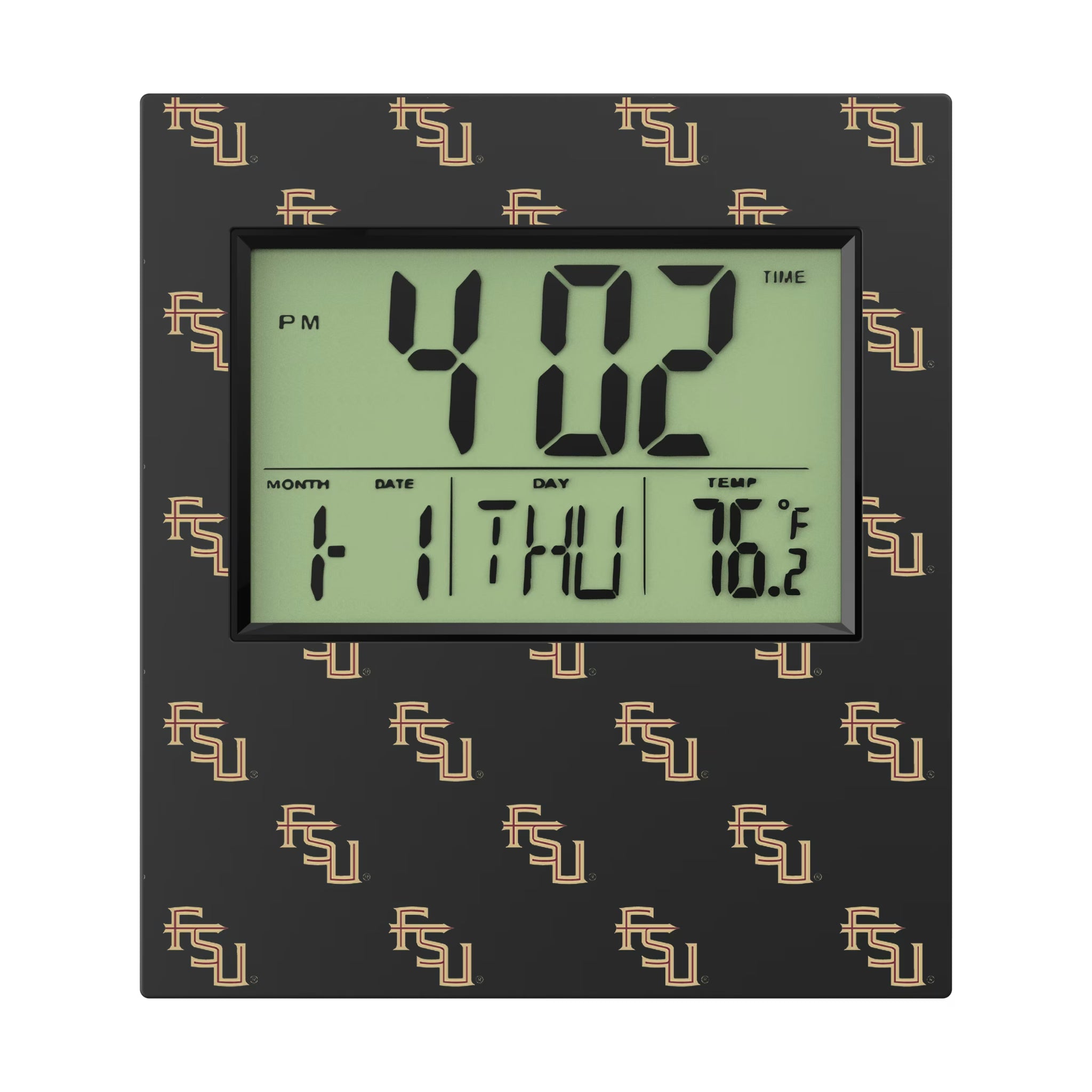 Florida State University Seminoles Fashion Pattern Wall Clock