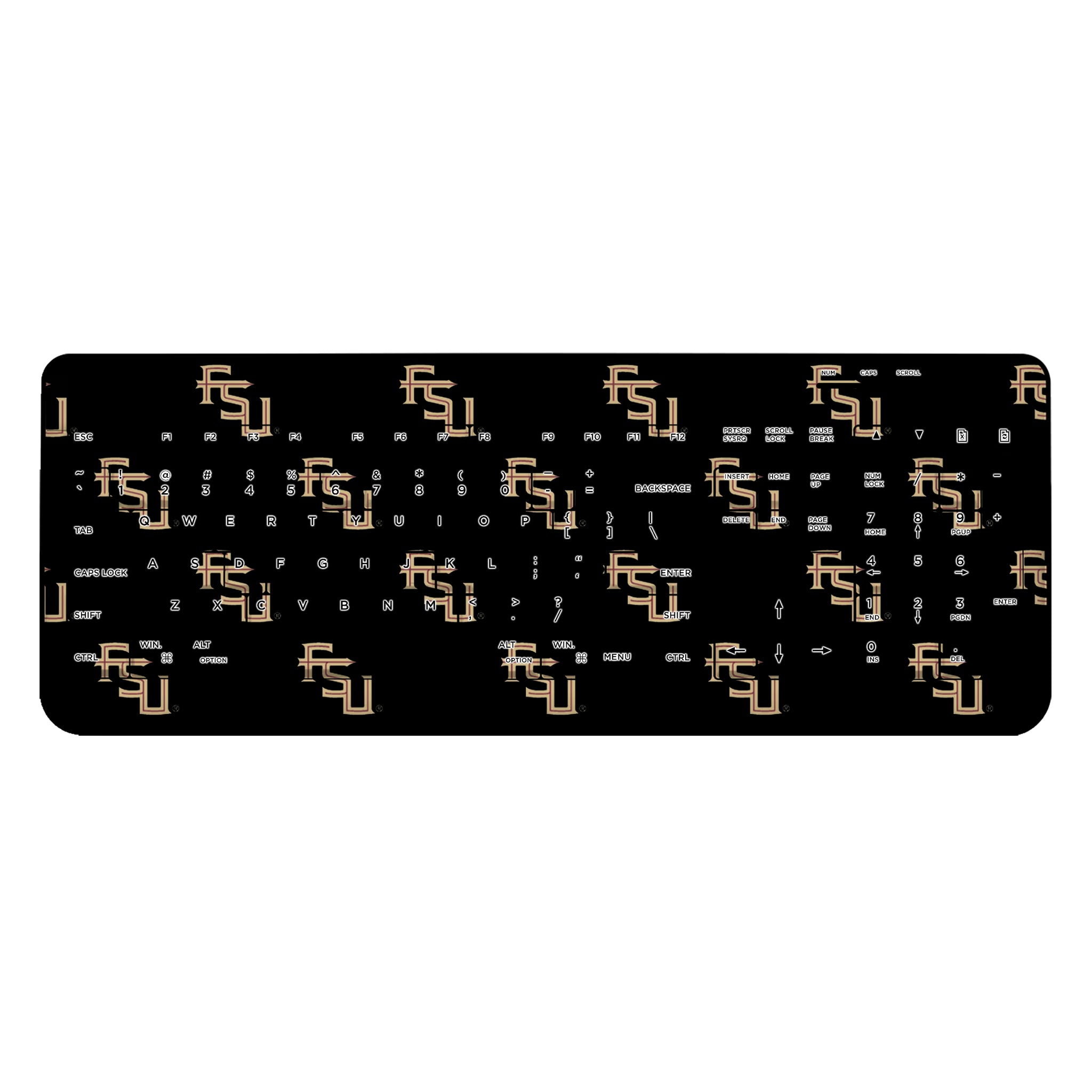 Florida State University Seminoles Fashion Pattern Wireless USB Keyboard