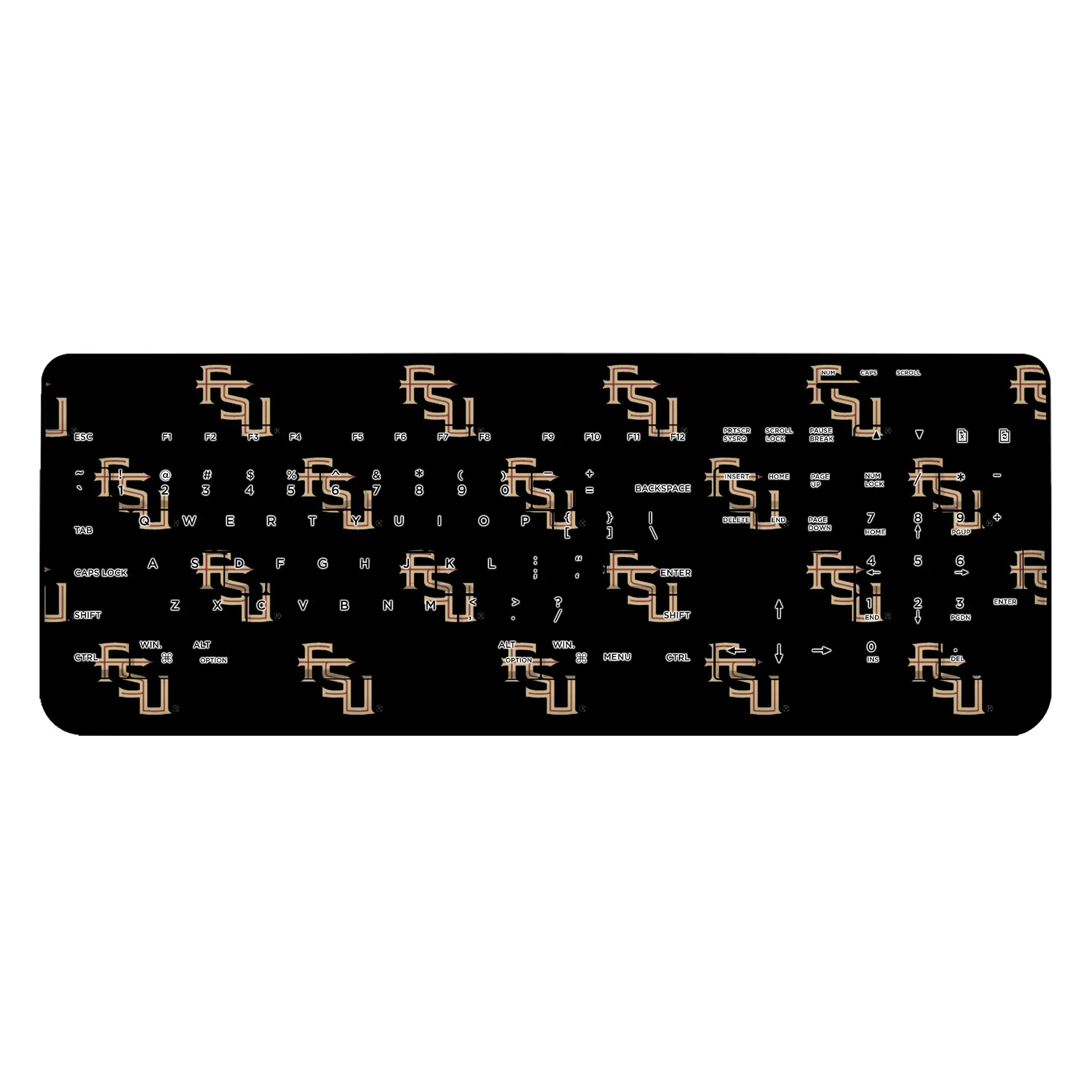 Florida State University Seminoles Fashion Pattern Wireless USB Keyboard