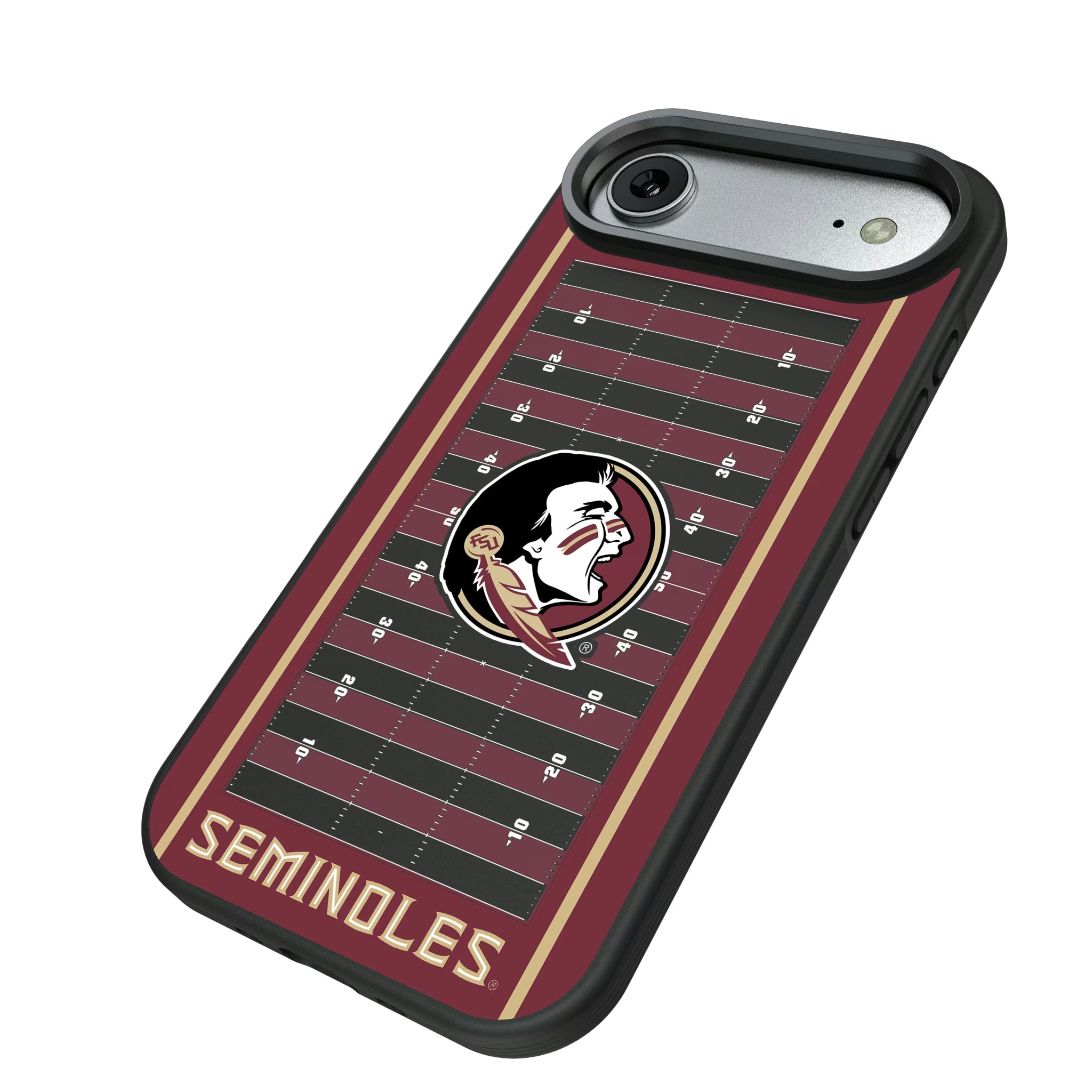 Florida State University Seminoles Field iPhone Bump Phone Case for Apple iPhone - Isometric View#Device_iPhone Air