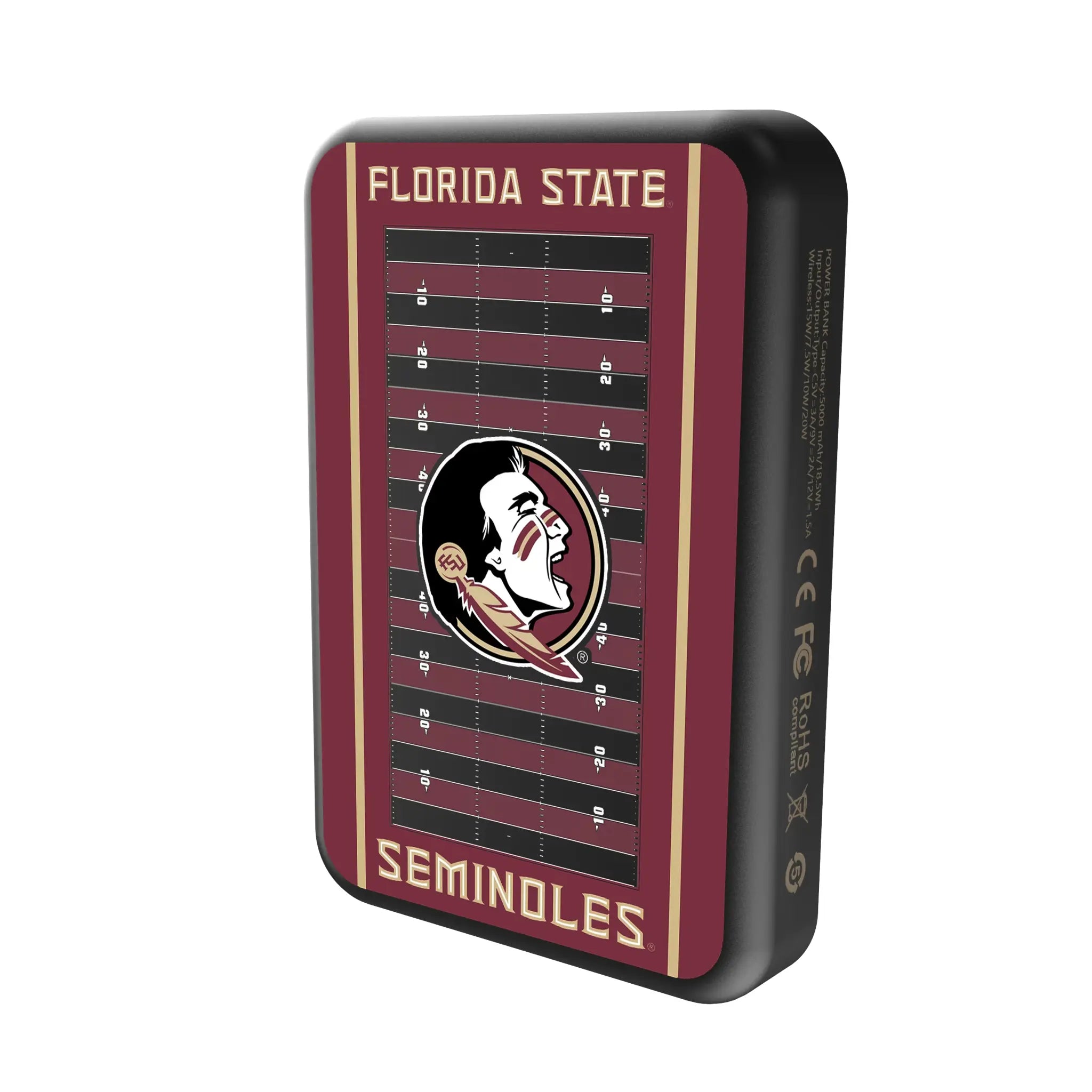Florida State University Seminoles Field Wireless Mag Power Bank