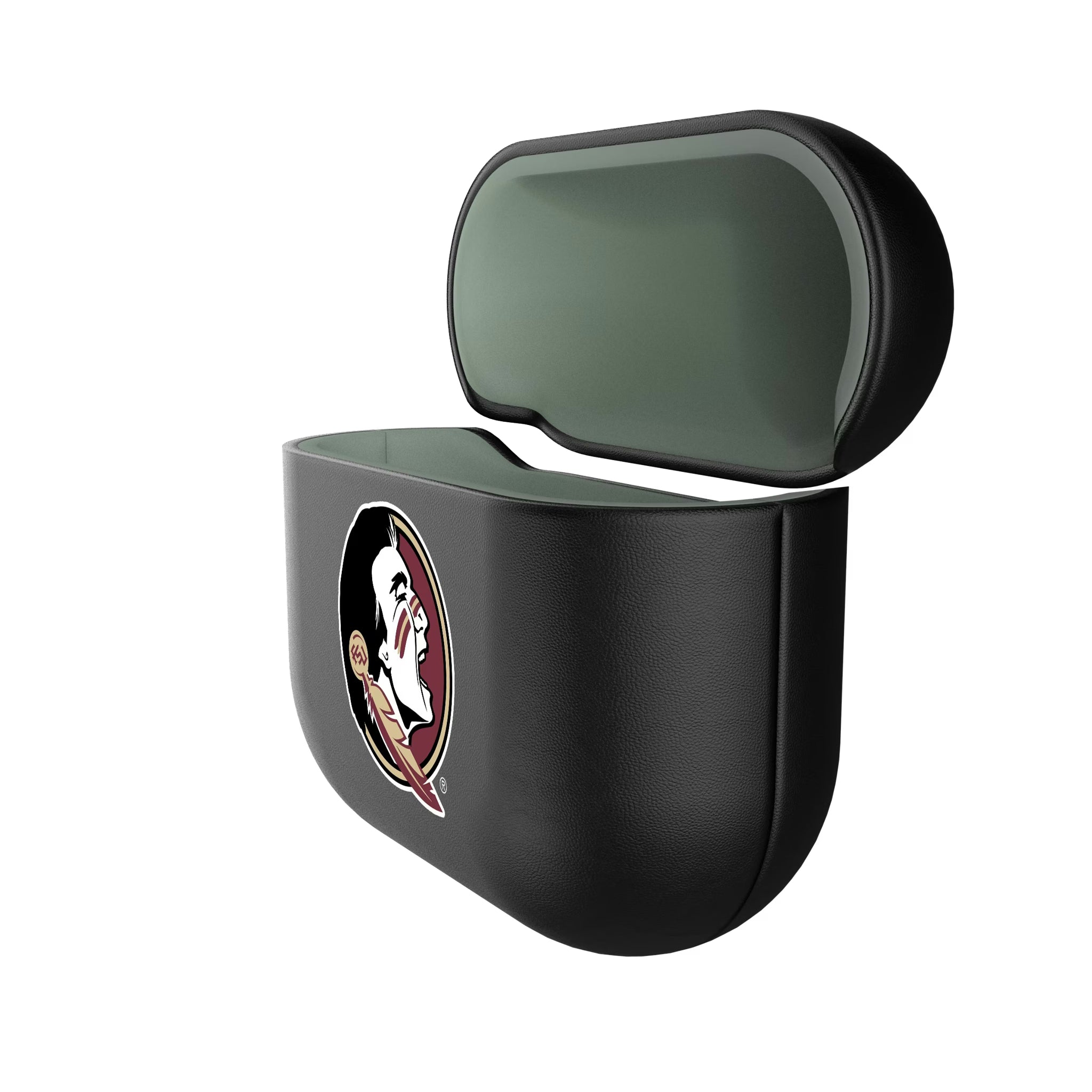 Florida State University Seminoles Insignia AirPods AirPod Case Cover - Isometric View#Device_AirPods 4