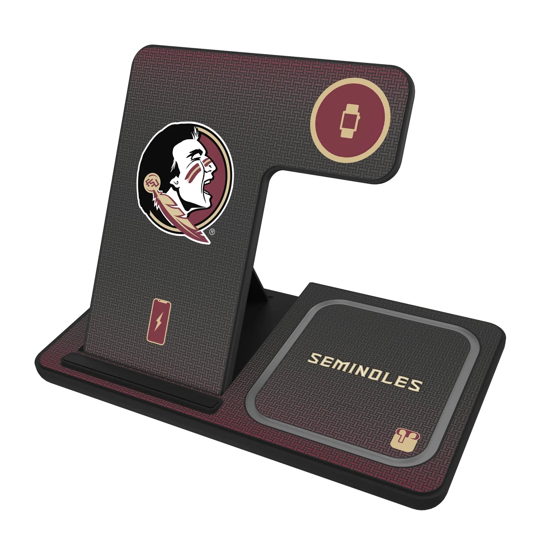 Florida State University Seminoles Linen 3 in 1 Charging Station