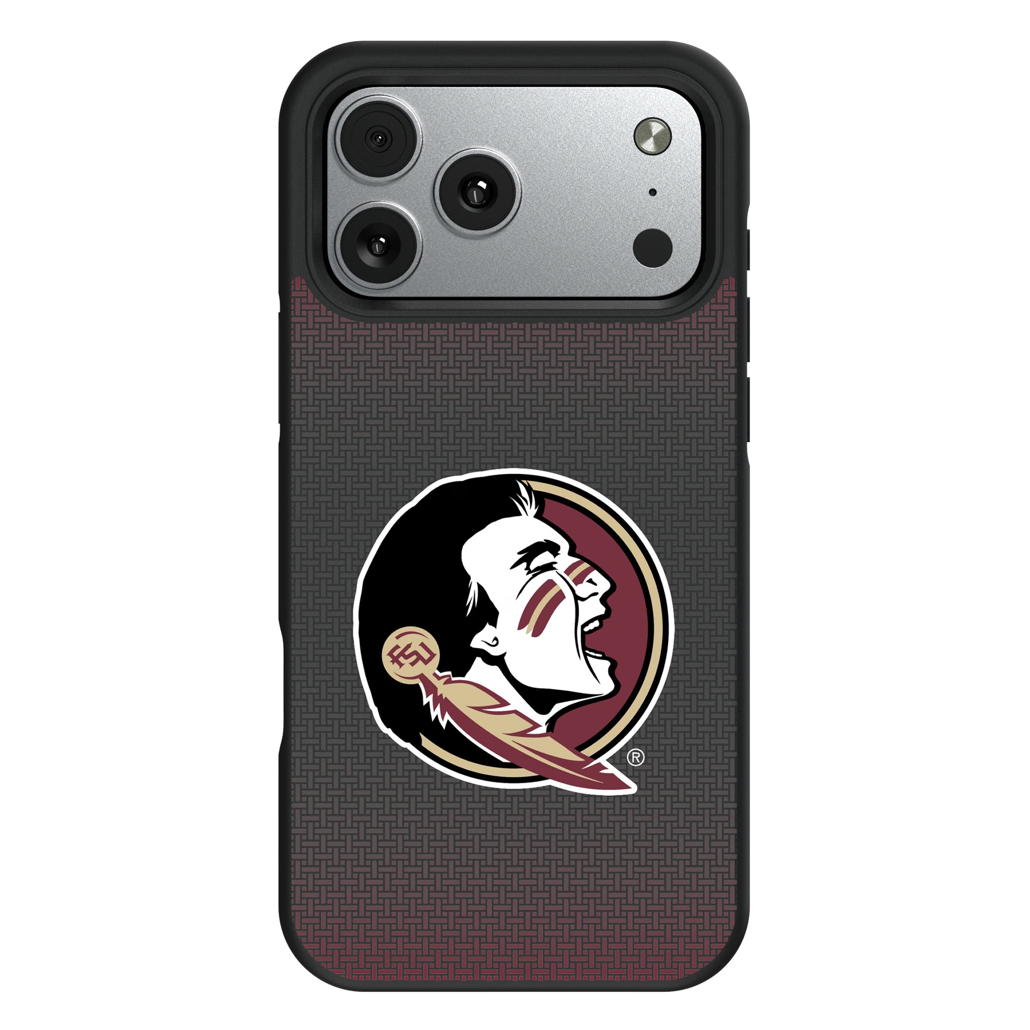 Florida State University Seminoles Linen iPhone Bump Phone Case for Apple iPhone#Device_iPhone 17 Pro Max