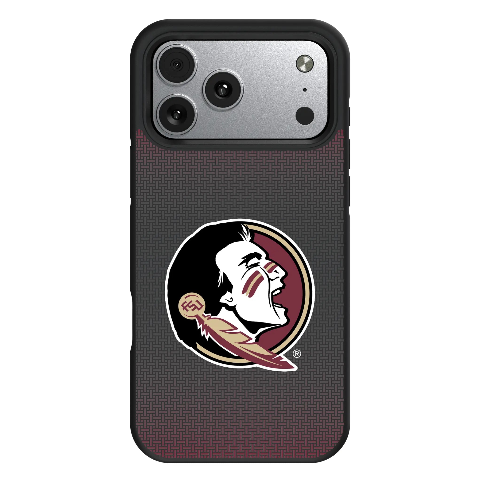 Florida State University Seminoles Linen iPhone Bump Phone Case for Apple iPhone#Device_iPhone 17 Pro Max