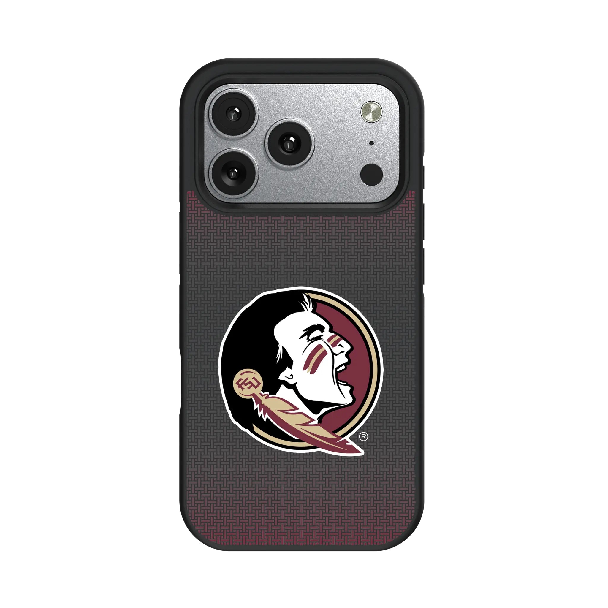 Florida State University Seminoles Linen iPhone Bump Phone Case for Apple iPhone#Device_iPhone 17 Pro