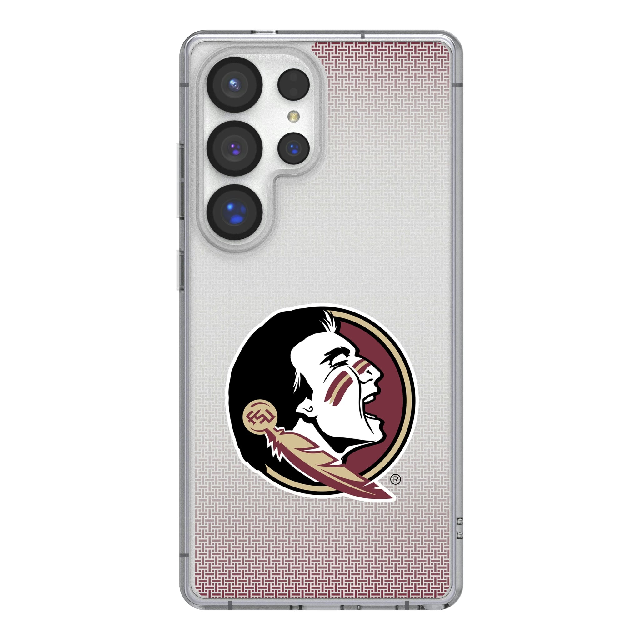 Florida State University Seminoles Linen Galaxy Clear Phone Case for Samsung Galaxy