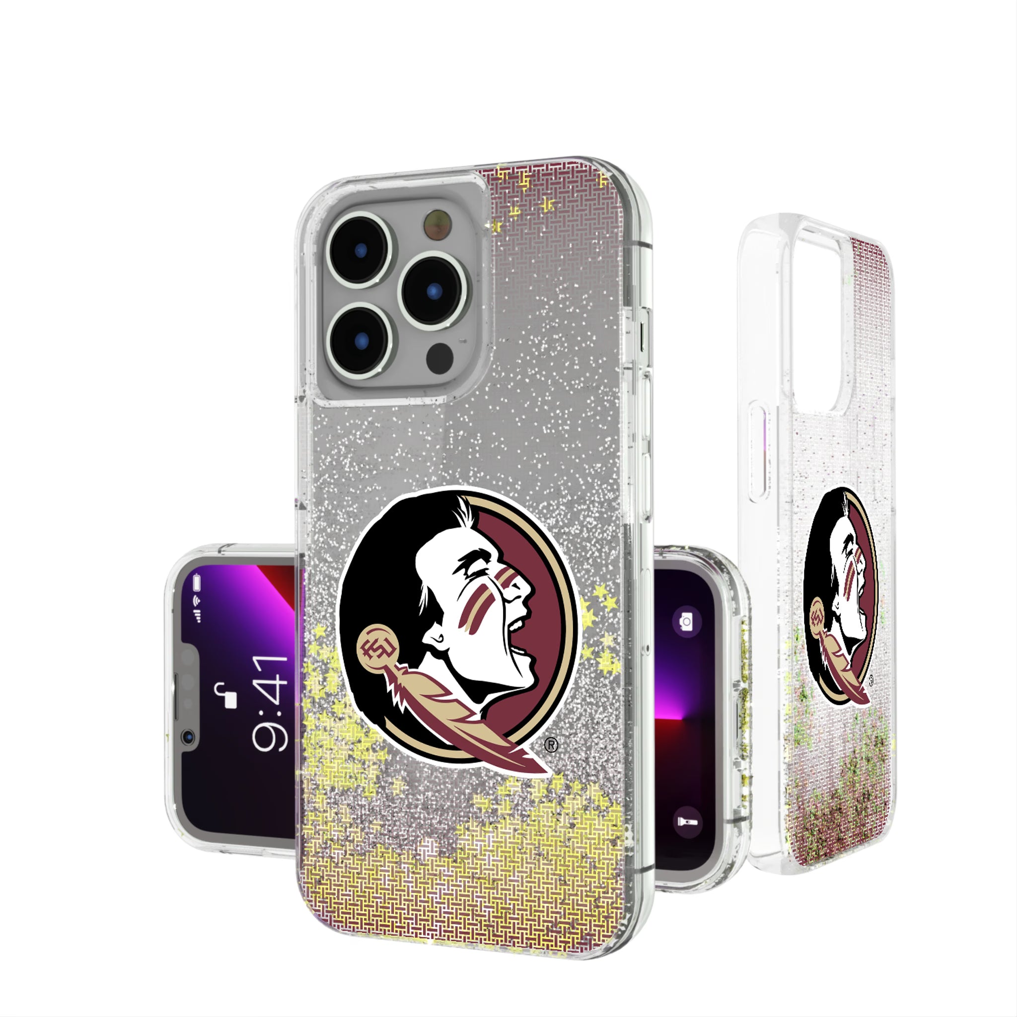 Florida State University Seminoles Linen iPhone Glitter Phone Case for Apple iPhone