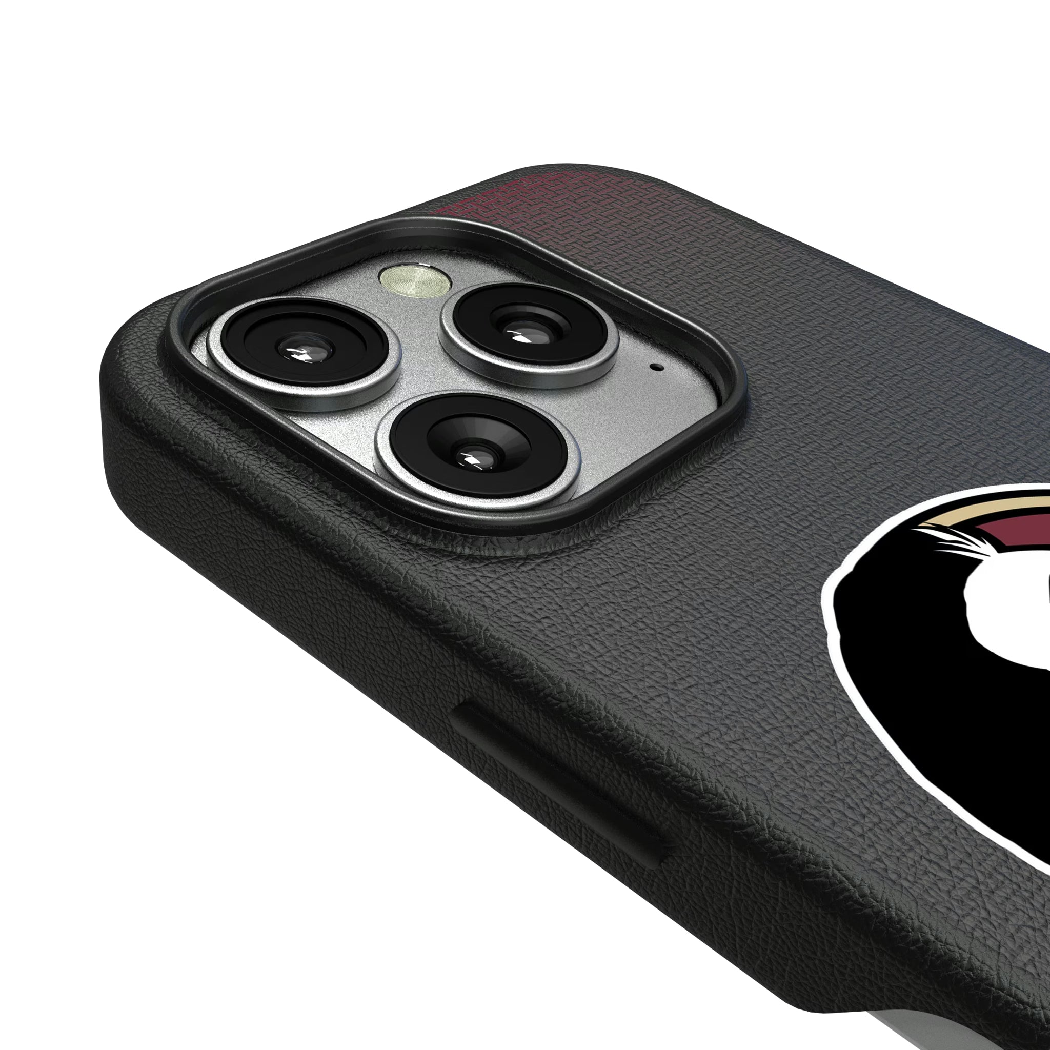 Florida State University Seminoles Linen iPhone MagSafe Compatible Phone Case for Apple iPhone - Detail