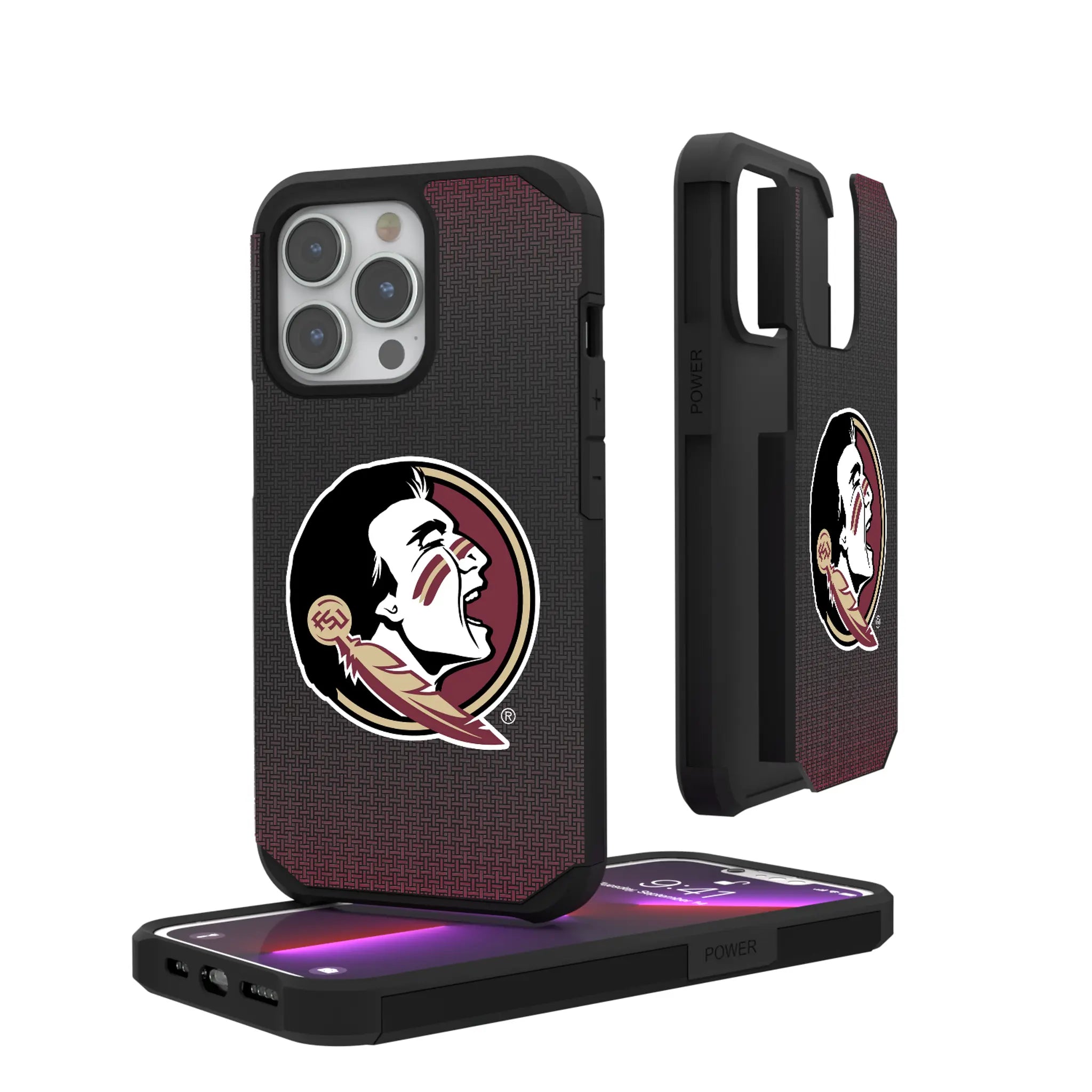 Florida State University Seminoles Linen iPhone Rugged Phone Case for Apple iPhone