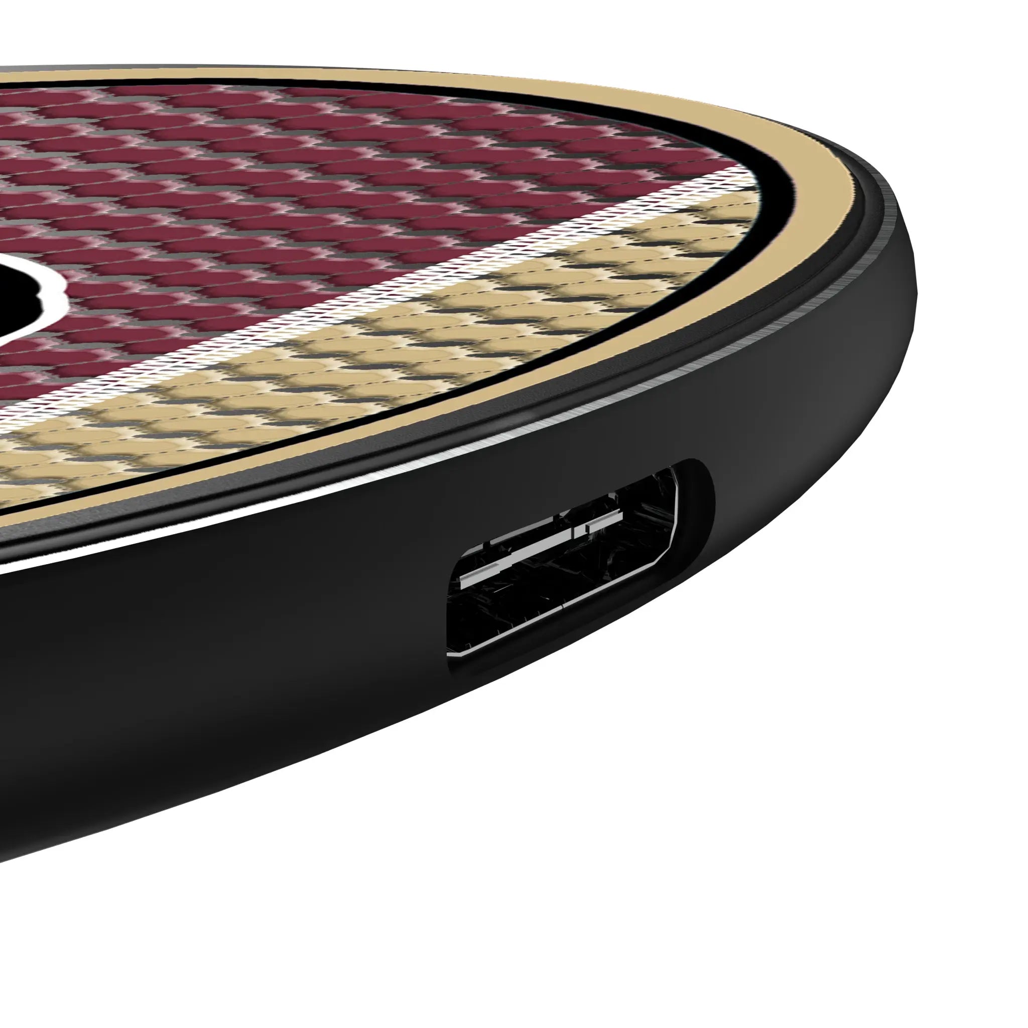 Florida State University Seminoles Mesh 15-Watt Wireless Charger - Detail