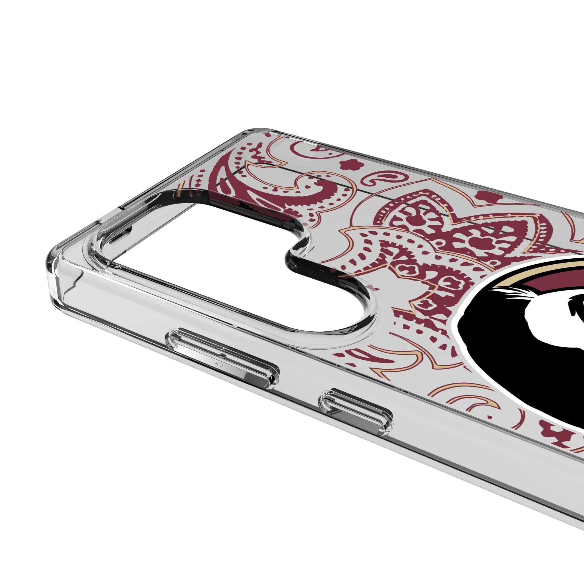Florida State University Seminoles Paisley Galaxy Clear Phone Case for Samsung Galaxy - Detail#Device_Galaxy S25 Ultra