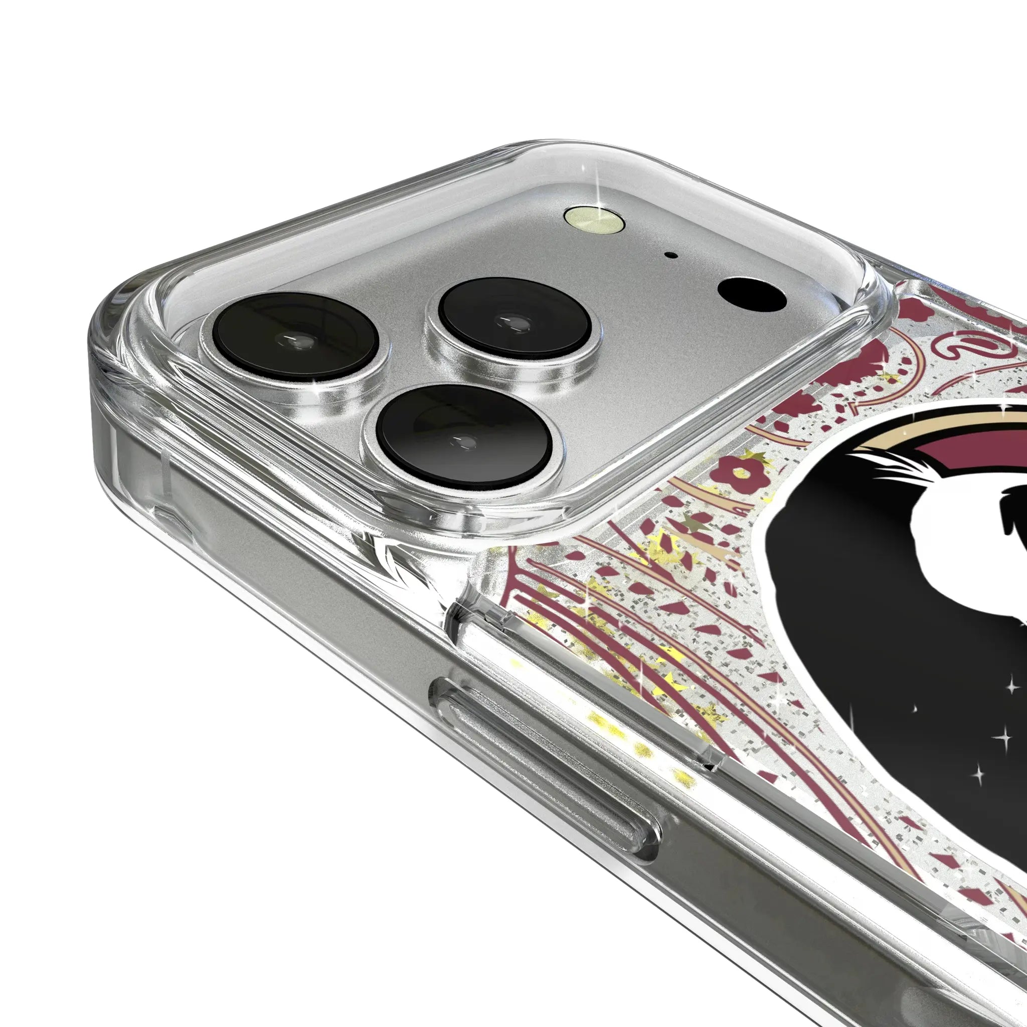 Florida State University Seminoles Paisley iPhone Glitter Phone Case for Apple iPhone - Detail