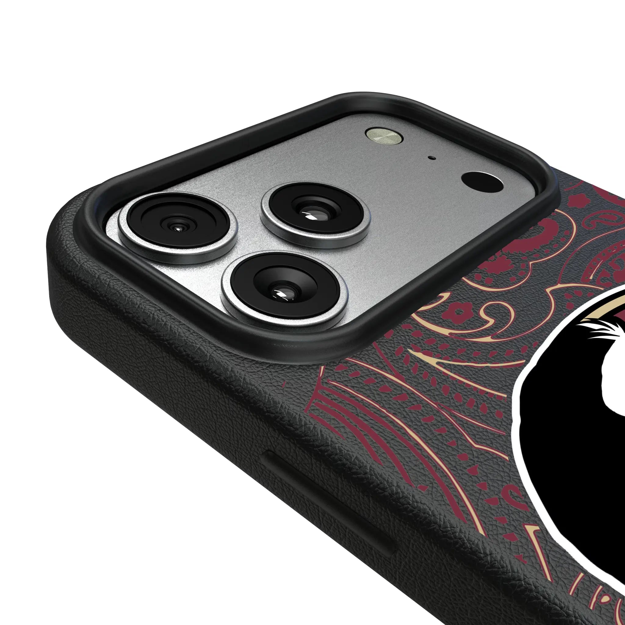 Florida State University Seminoles Paisley iPhone MagSafe Compatible Phone Case for Apple iPhone - Detail#Device_iPhone 17 Pro Max