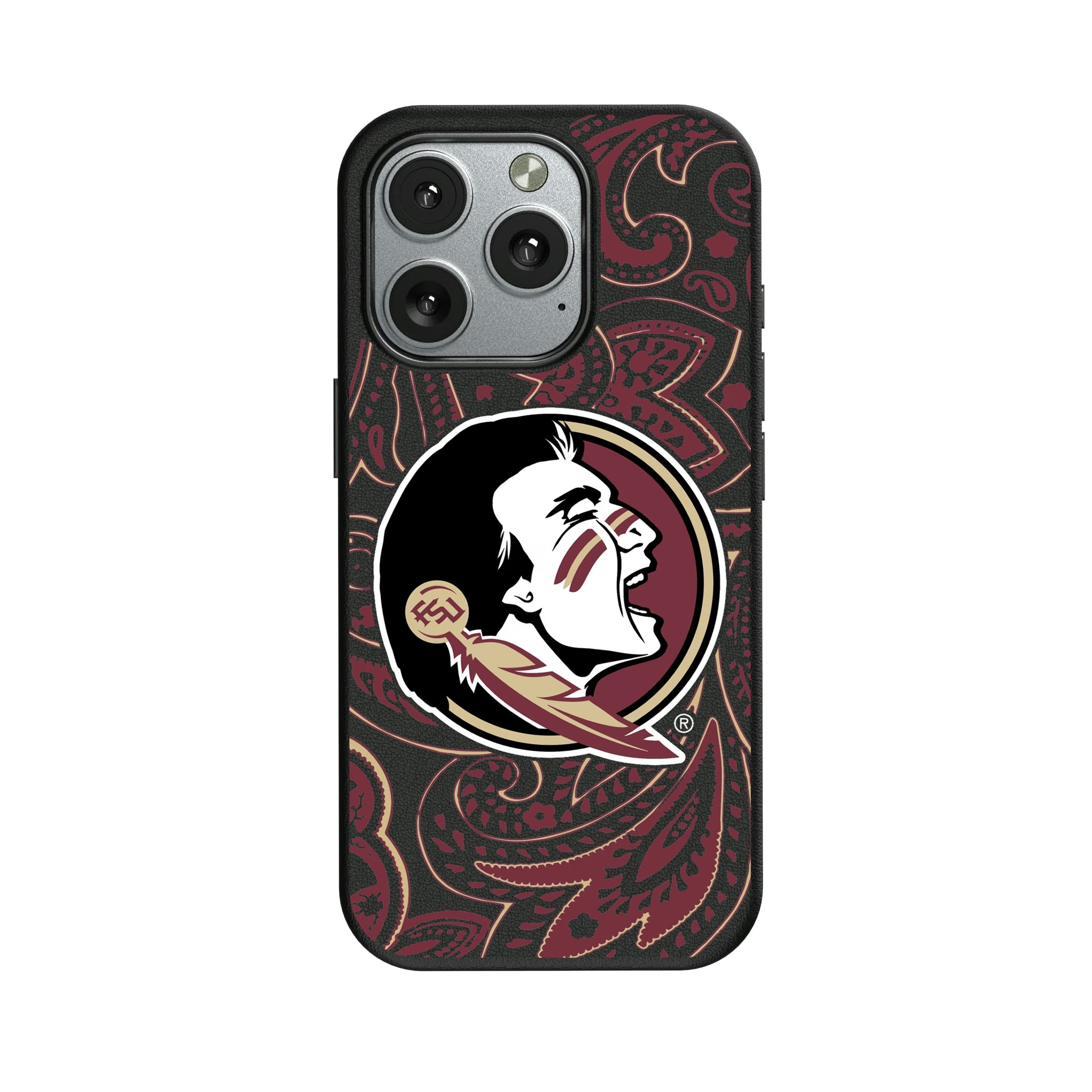 Florida State University Seminoles Paisley iPhone MagSafe Compatible Phone Case for Apple iPhone