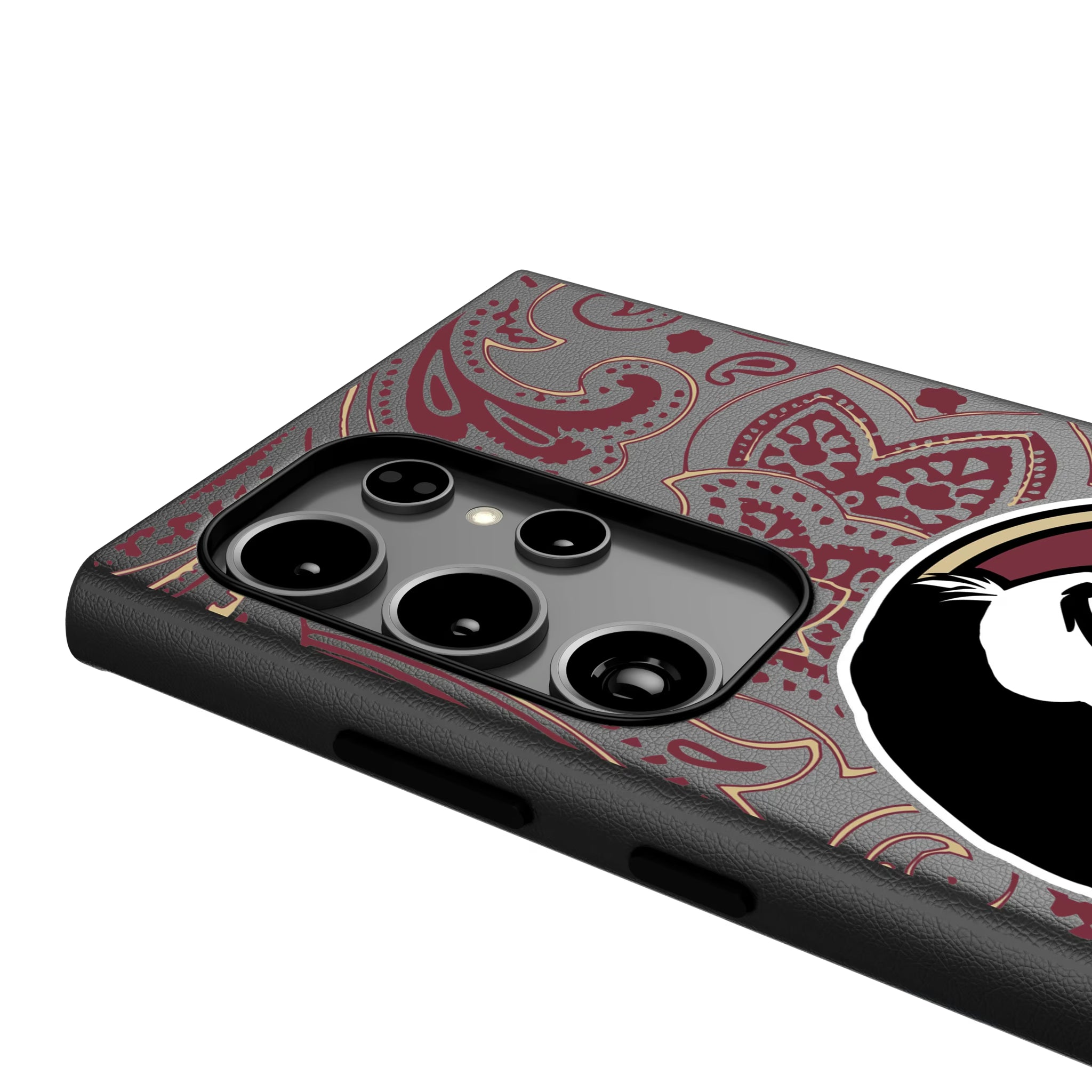 Florida State University Seminoles Paisley Galaxy MagSafe Compatible Phone Case for Samsung Galaxy - Detail