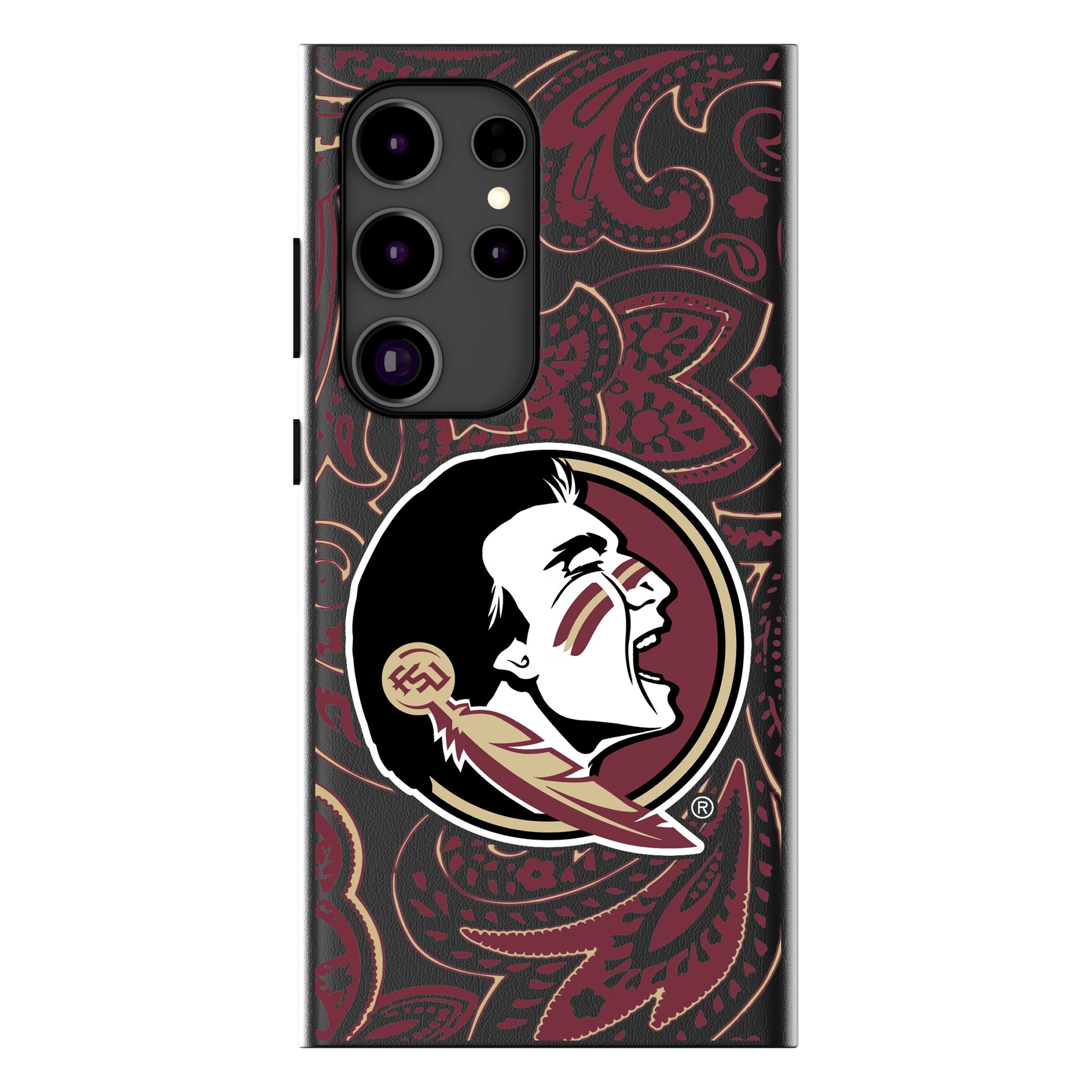 Florida State University Seminoles Paisley Galaxy MagSafe Compatible Phone Case for Samsung Galaxy