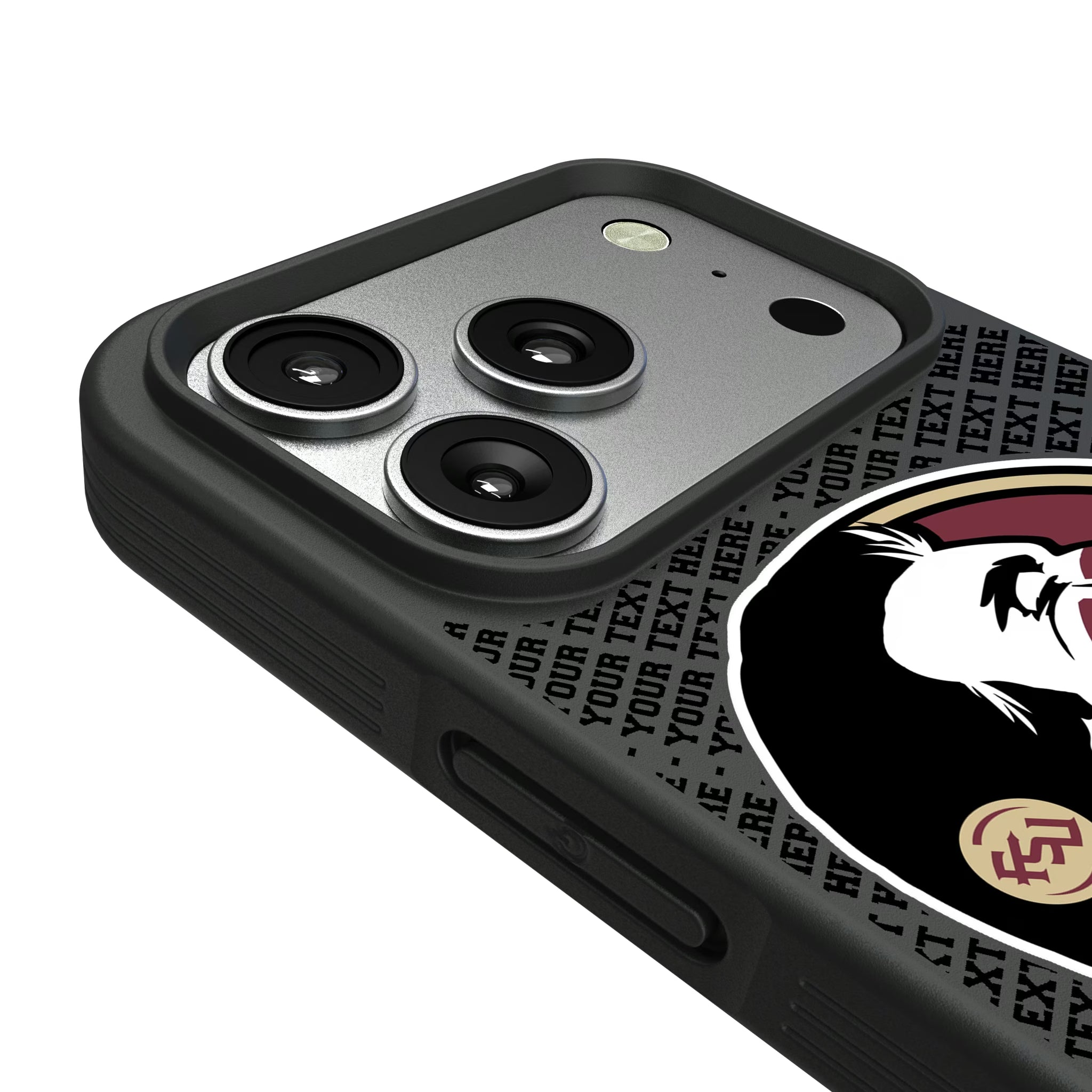 Florida State University Seminoles Personalized EndZone Plus iPhone Bump Phone Case for Apple iPhone - Detail#Device_iPhone 17 Pro
