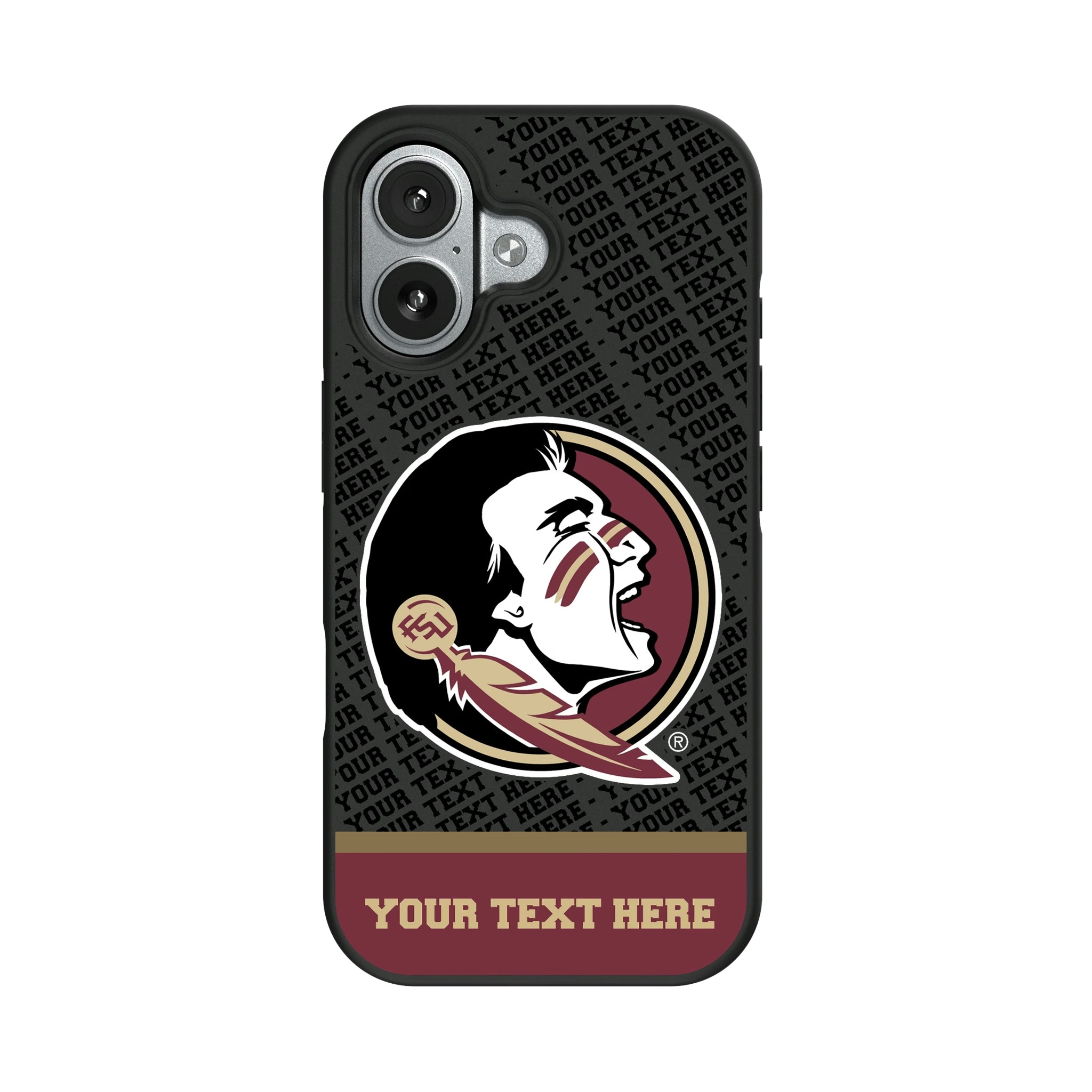 Florida State University Seminoles Personalized EndZone Plus iPhone Bump Phone Case for Apple iPhone#Device_iPhone 17