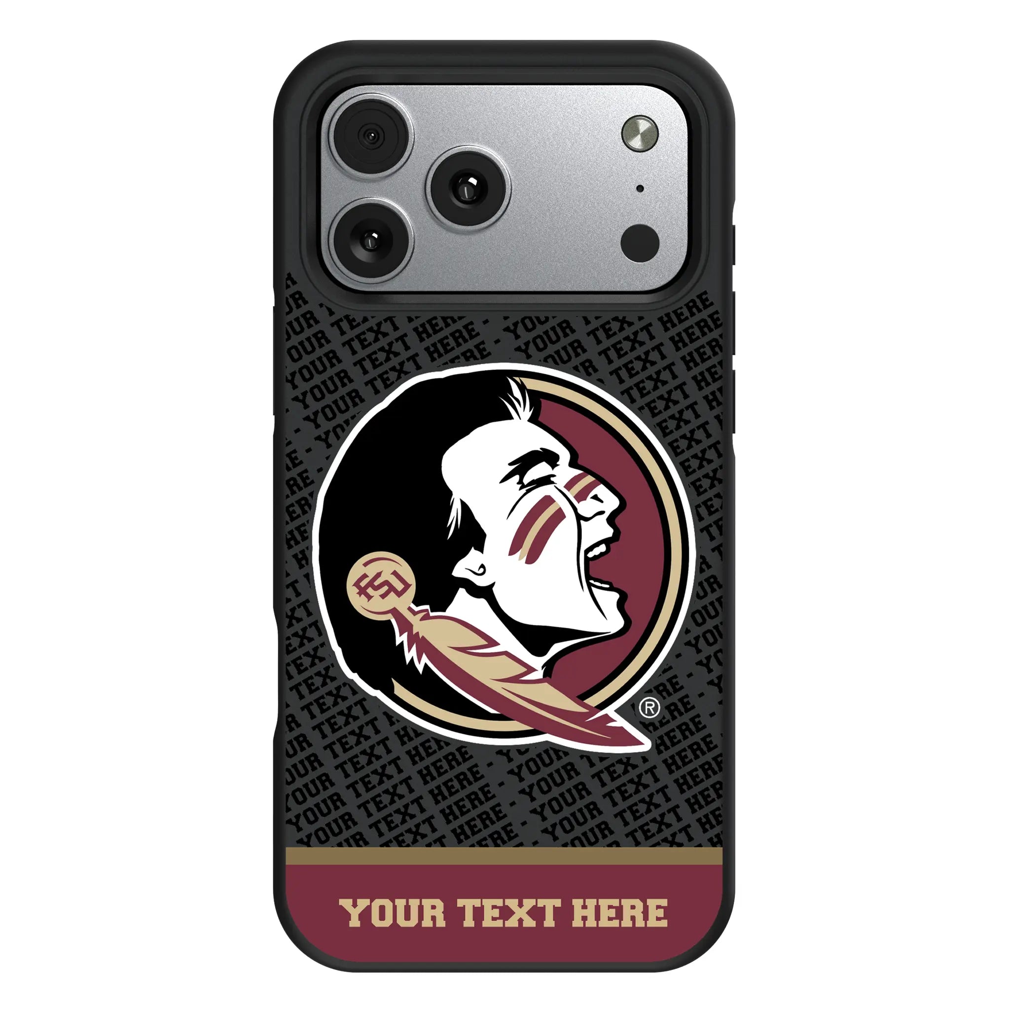 Florida State University Seminoles Personalized EndZone Plus iPhone Bump Phone Case for Apple iPhone#Device_iPhone 17 Pro Max