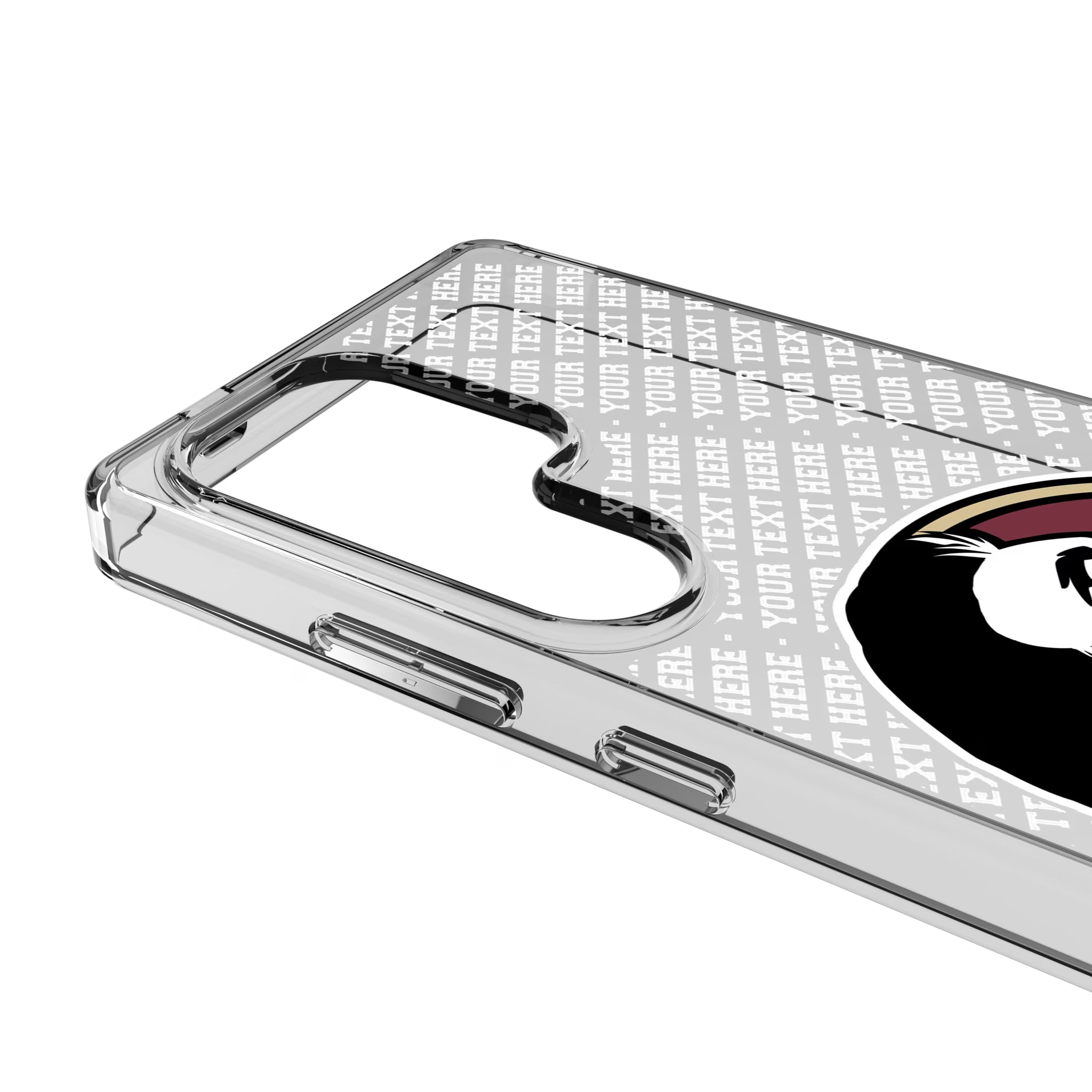 Florida State University Seminoles Personalized EndZone Plus Galaxy Clear Phone Case for Samsung Galaxy - Detail