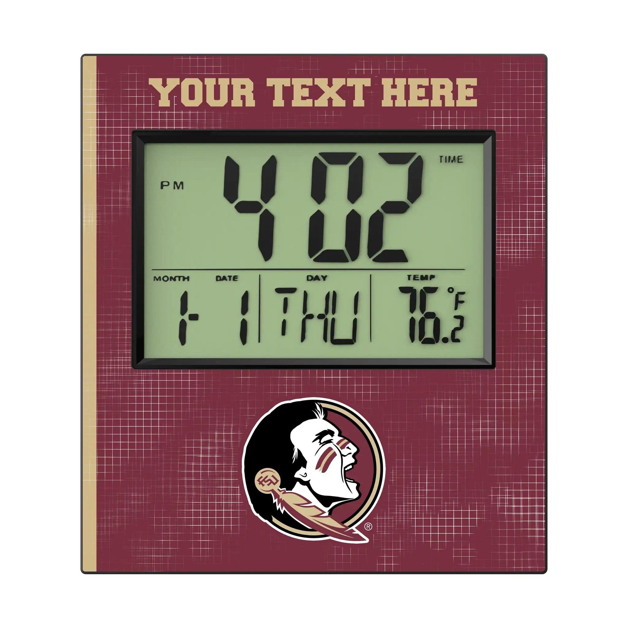 Florida State University Seminoles Personalized Hatch Wall Clock