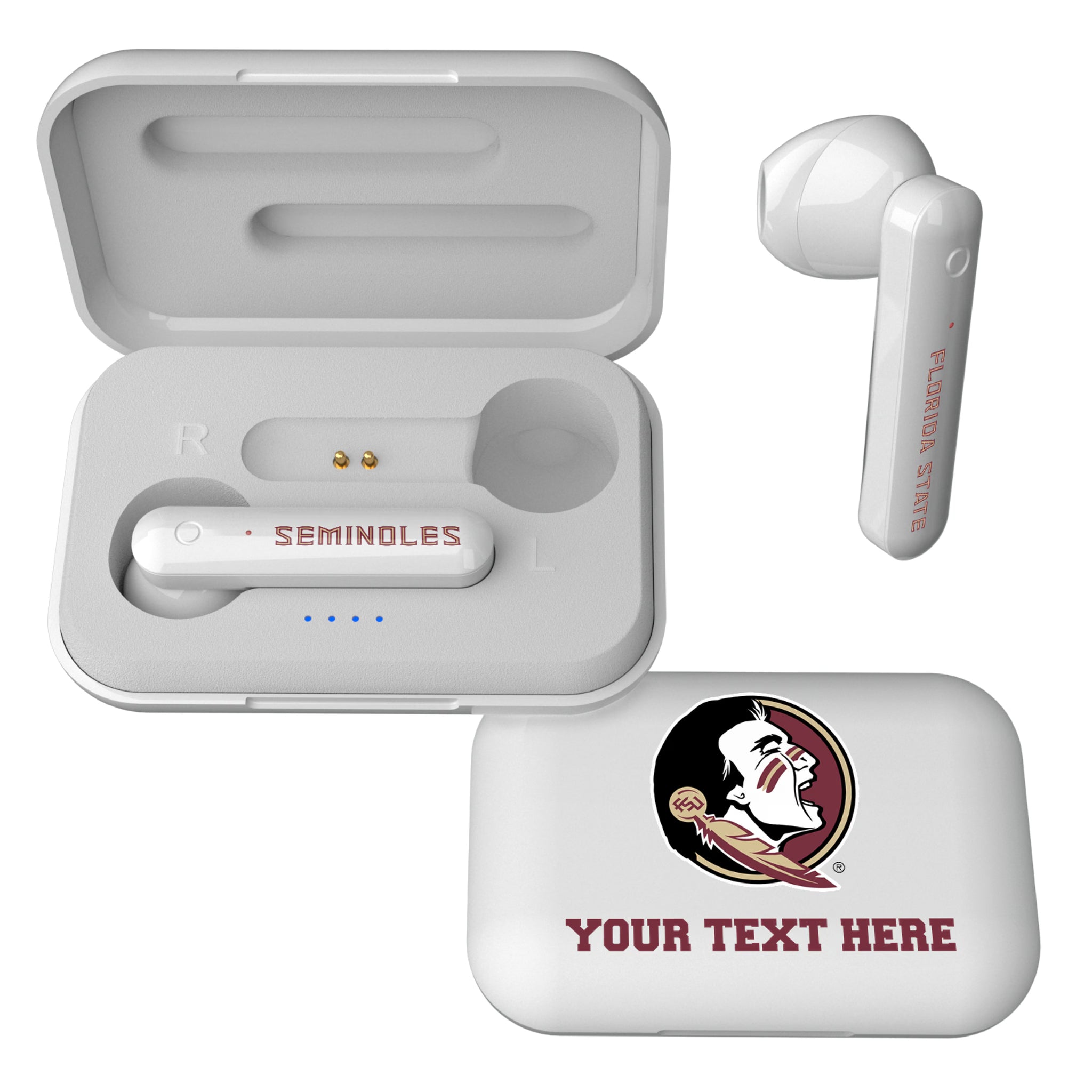 Florida State University Seminoles Personalized Insignia Wireless TWS Earbuds