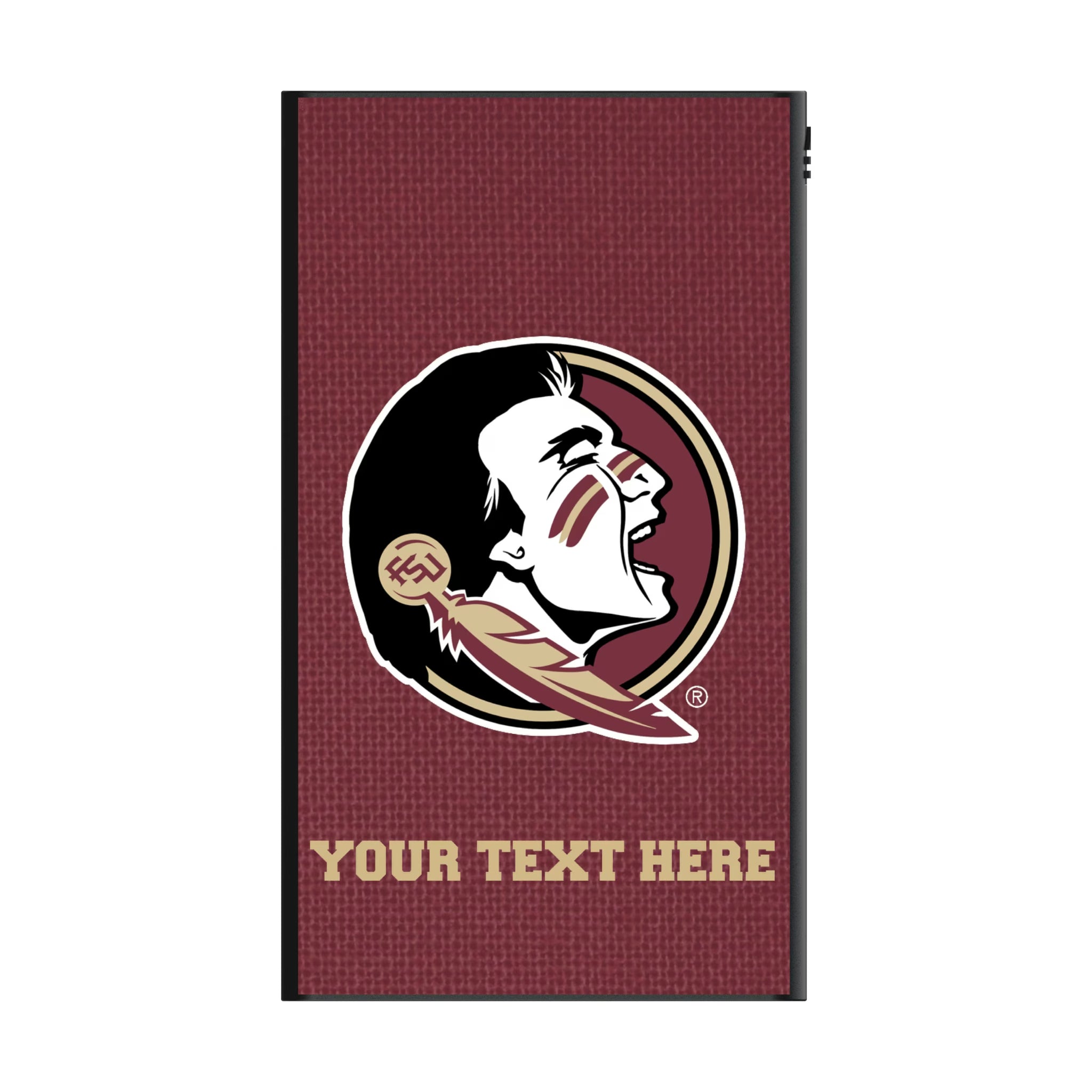 Florida State University Seminoles Personalized Solid 5000mAh Flat Powerbank
